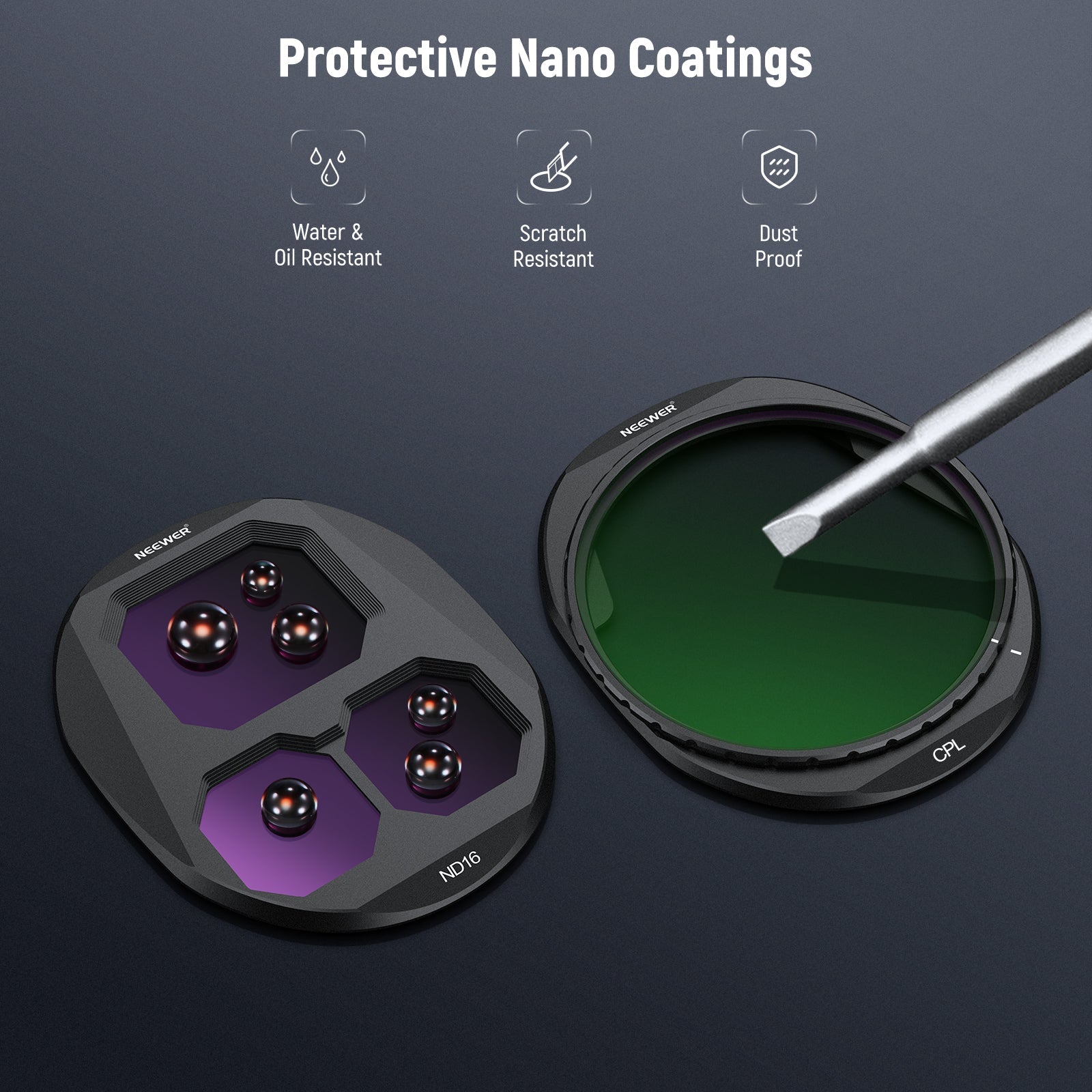 NEEWER CPL + ND Filter Set For DJI Mavic 4 Pro Drone