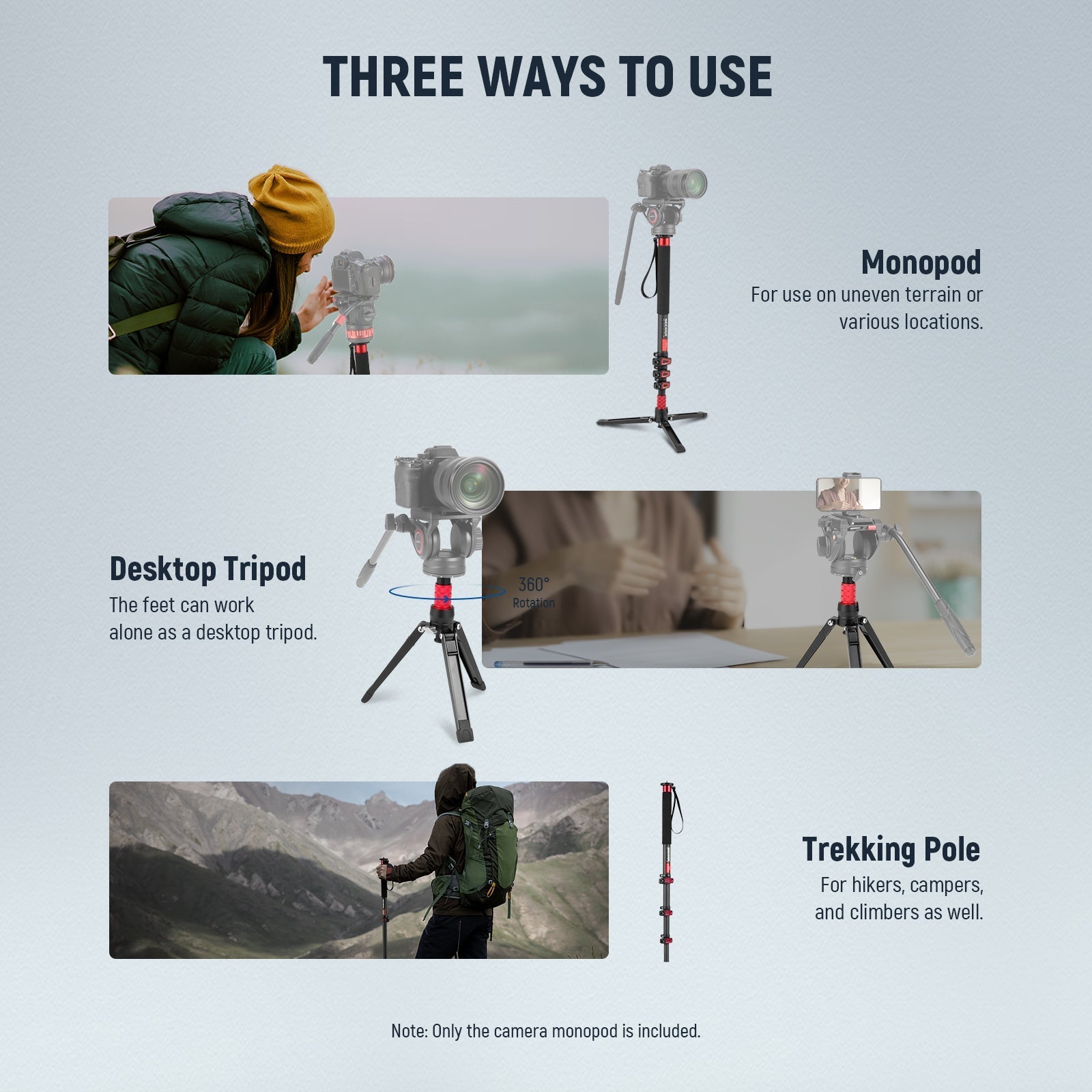 NEEWER TP71 67.7" Pro Carbon Fiber Camera Monopod