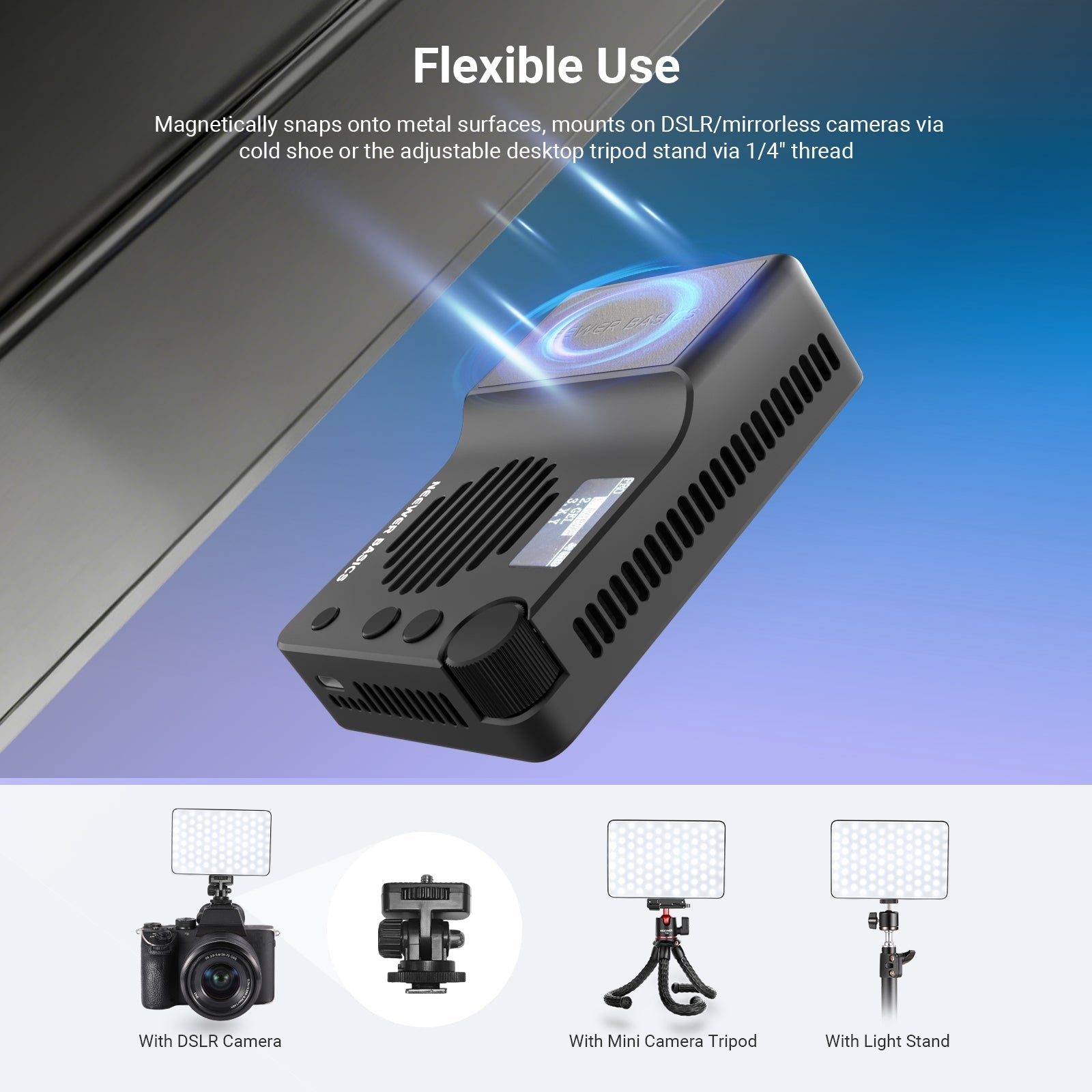 NEEWER BASICS BS40C Magnetic RGB Video Light