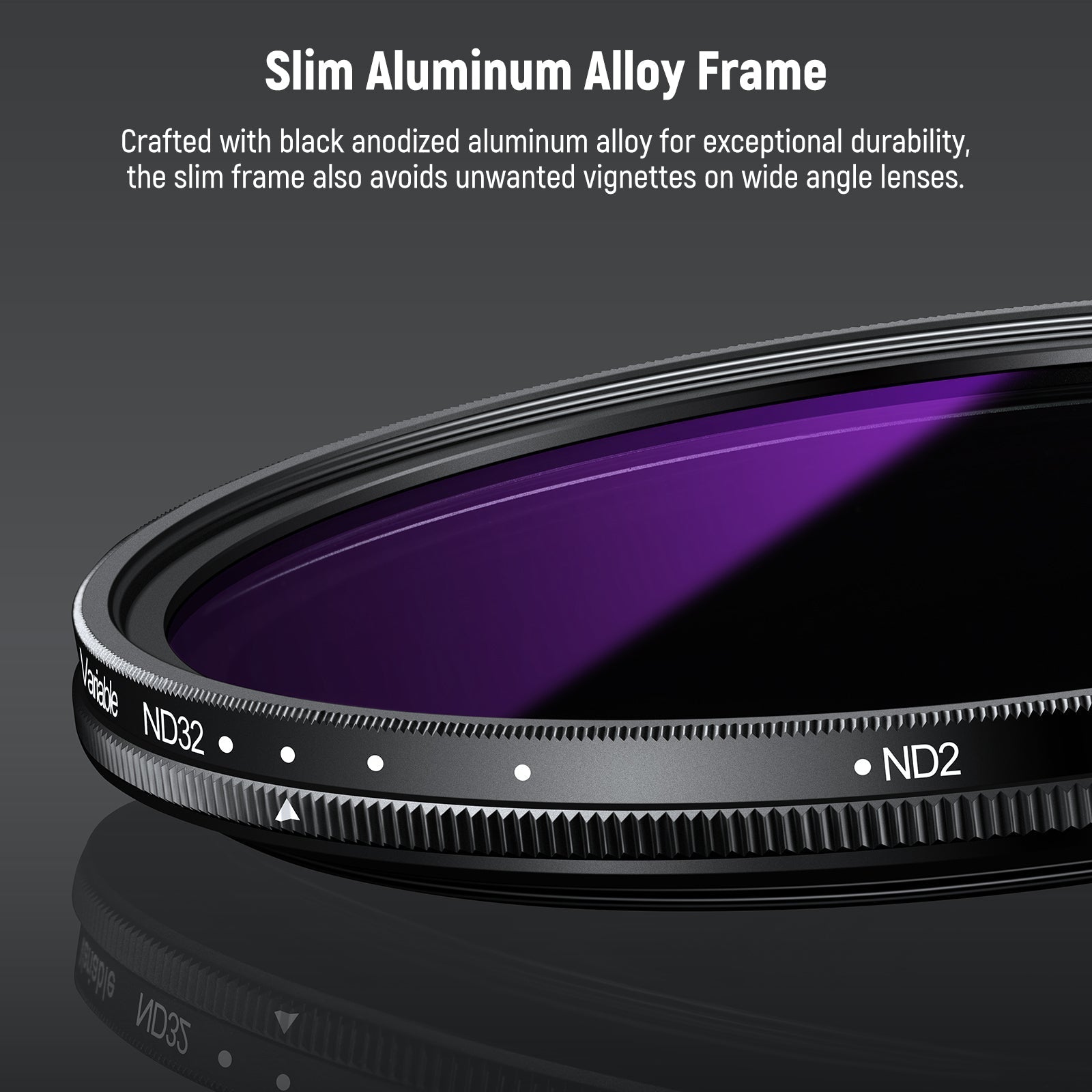 NEEWER ND2-32 (1-5 Stops) Variable ND Filter with Lens Cap