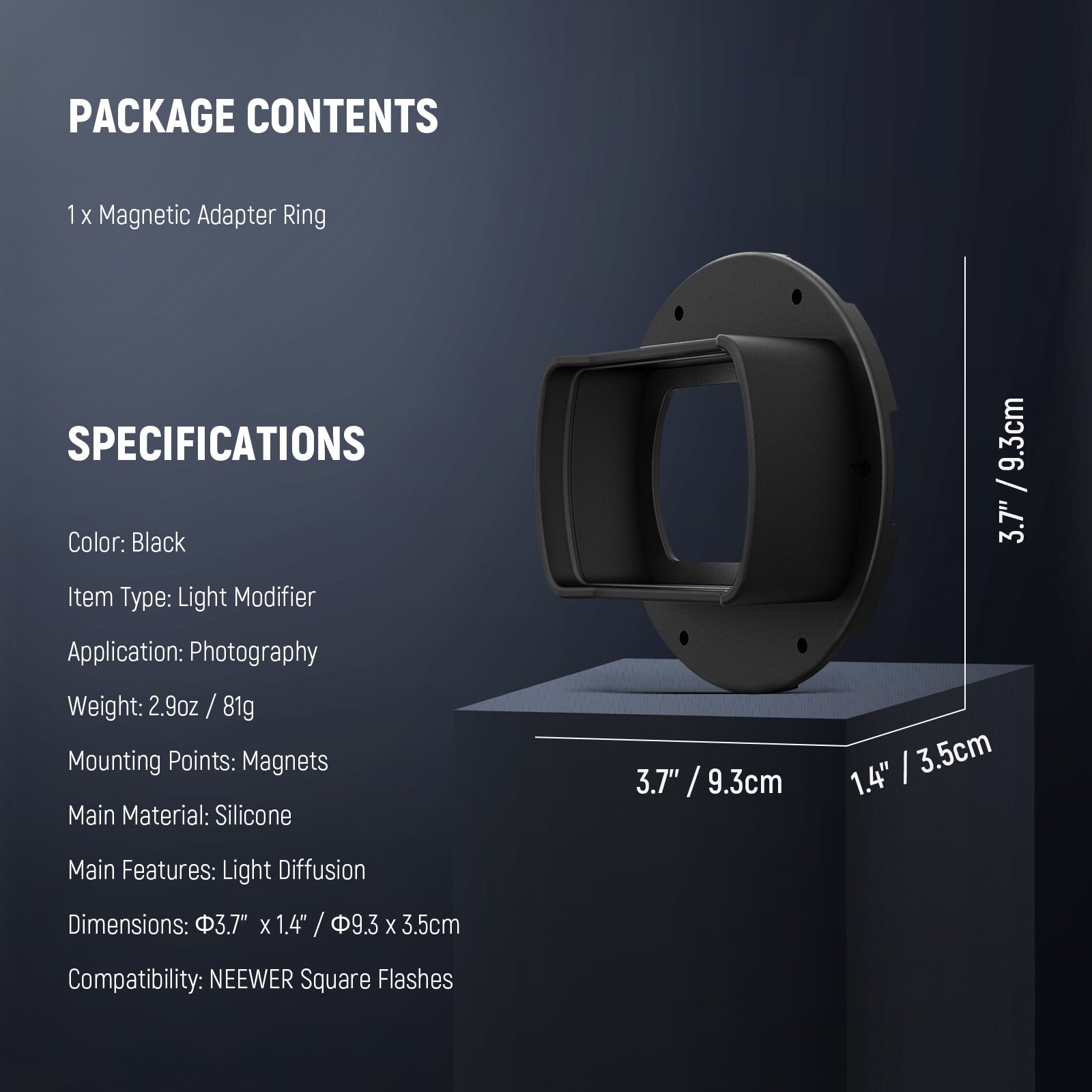NEEWER CRS13/CRS14 Flash Magnetic Adapter Ring