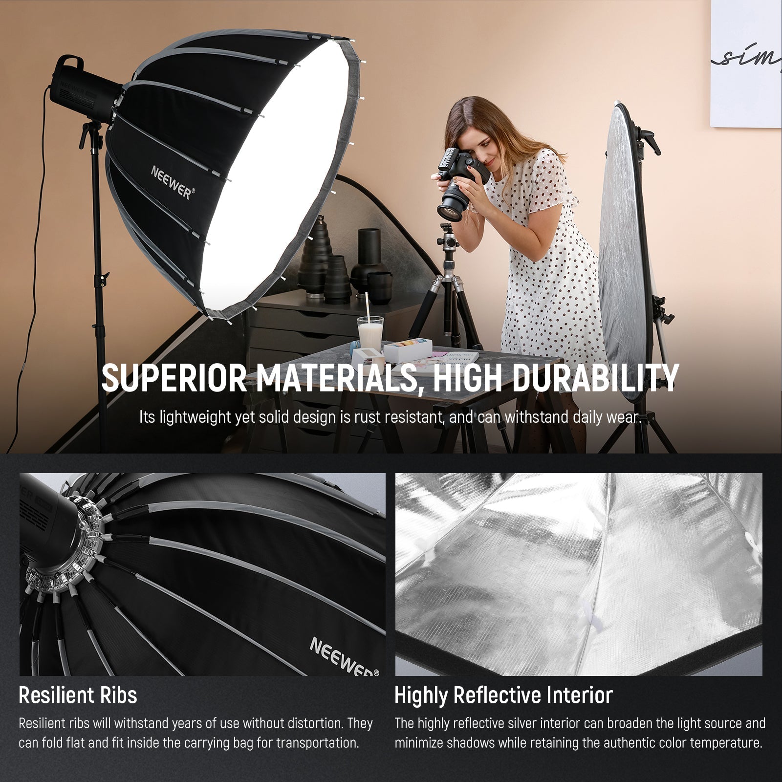 NEEWER BASICS NS36P/NS37P/NS38P/NS39P Parabolic Softbox