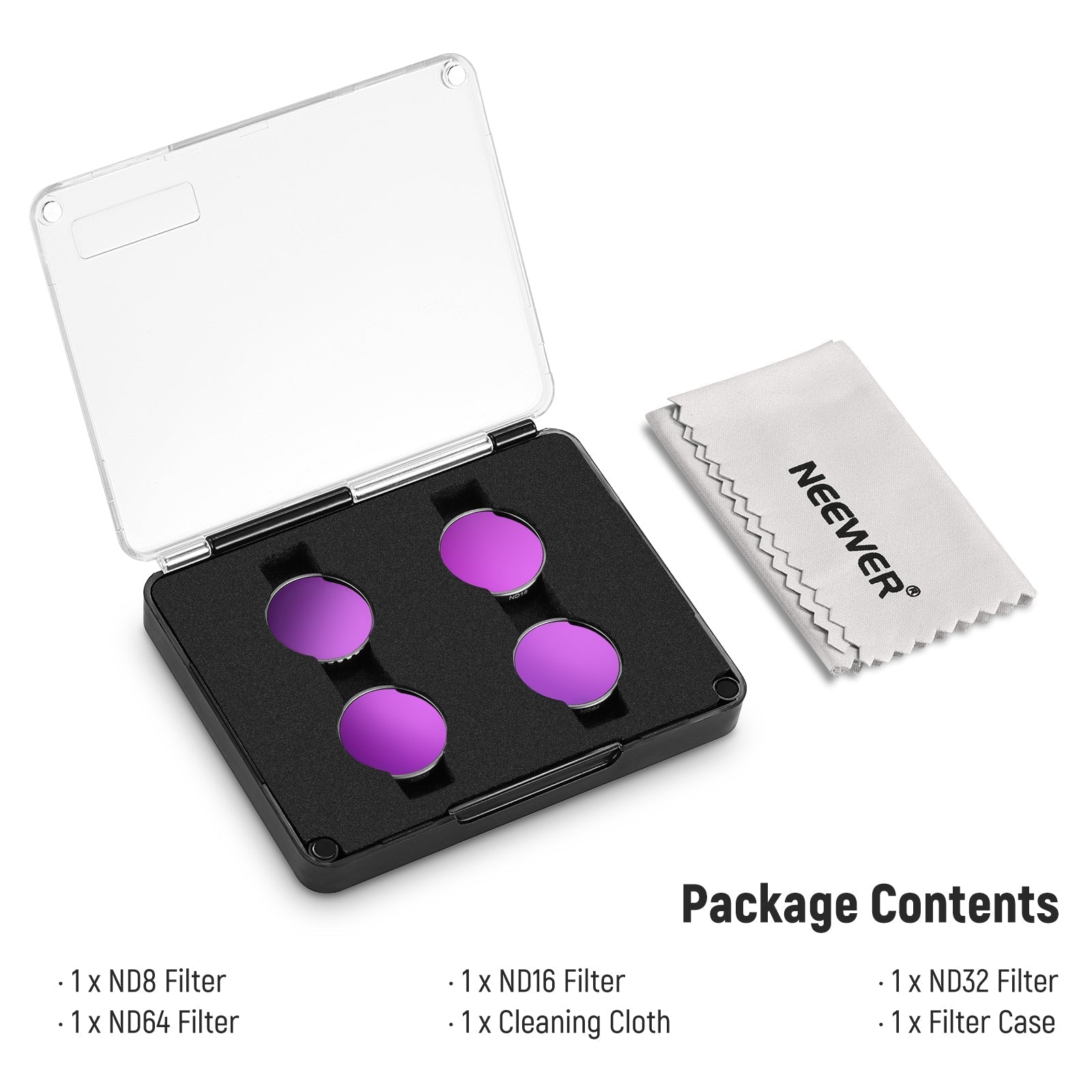 NEEWER FLB01 4 Pack ND Filter Kit For Insta360 GO 3S