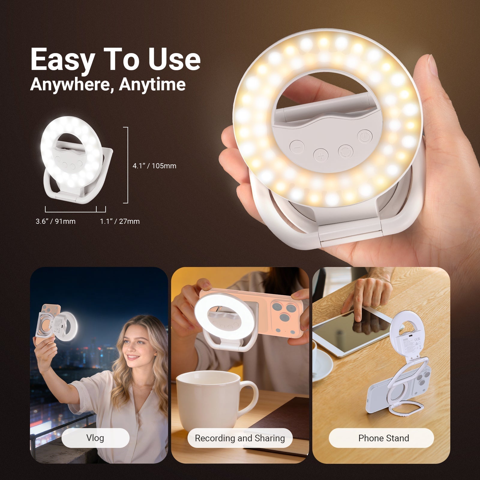 NEEWER ENTRY LEVEL VERSION N35/N36 Magnetic Selfie Ring Light