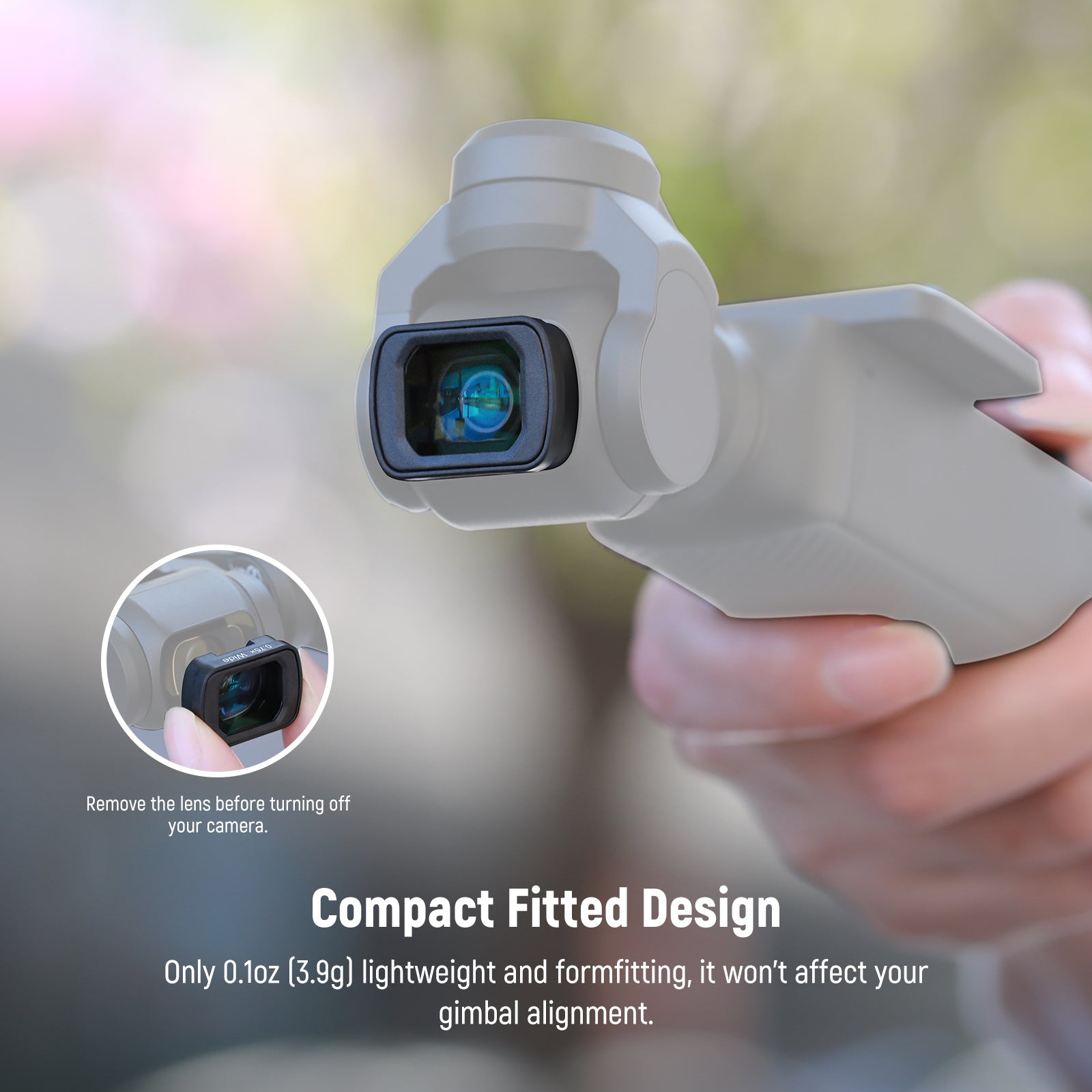 NEEWER LS-45 0.75x Wide Angle Lens for DJI Osmo Pocket 3 / Pocket 4 & Xtra Muse