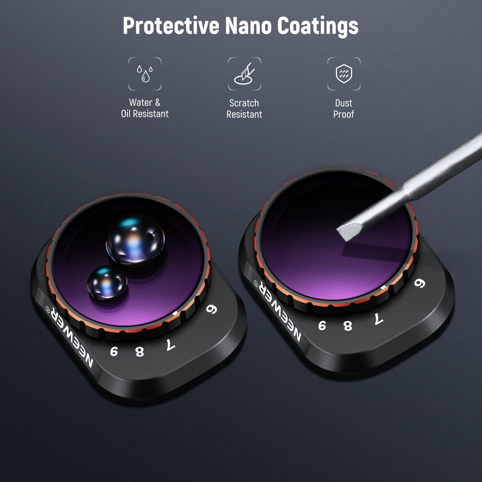 NEEWER Variable ND Filter Set For DJI Mini 4 Pro
