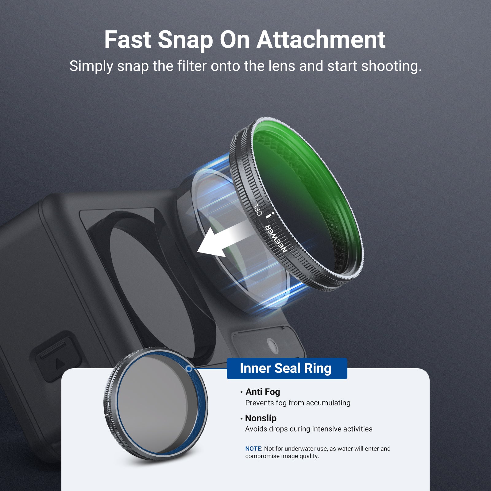 NEEWER UV/CPL Filter For DJI Osmo Action 5 Pro/4/3