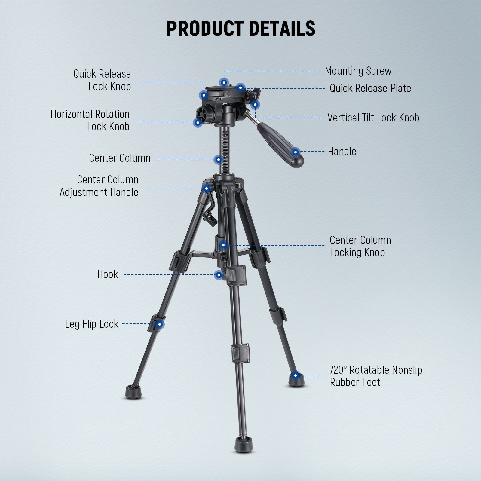 NEEWER BASICS TP02 Desktop Mini Tripod