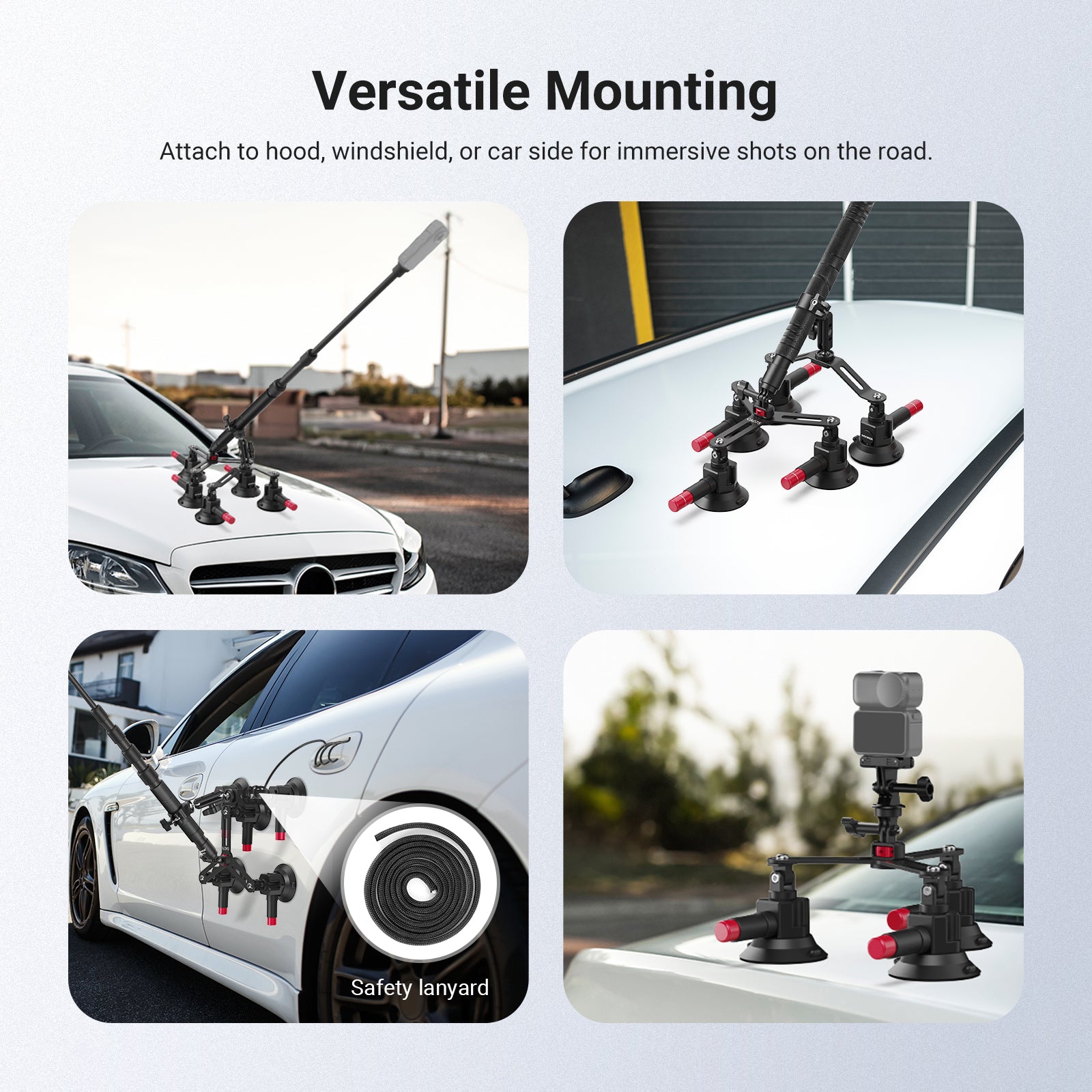 NEEWER CA075 5 in 1 Suction Car Mount Kit