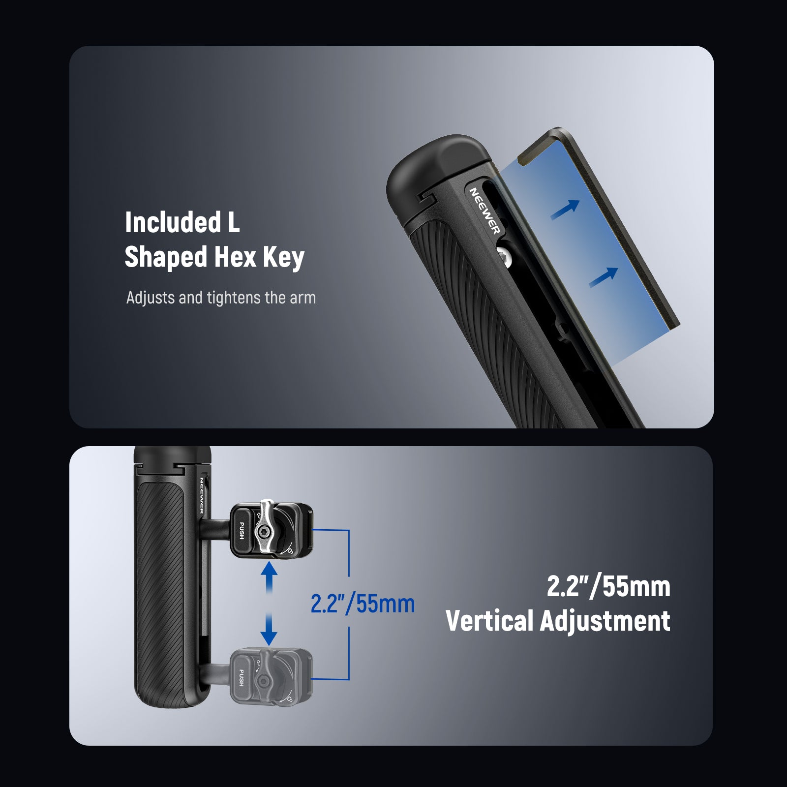 NEEWER PA082 Phone Cage For SAMSUNG S25 Ultra with 67mm Filter/17mm/T Mount Adapters