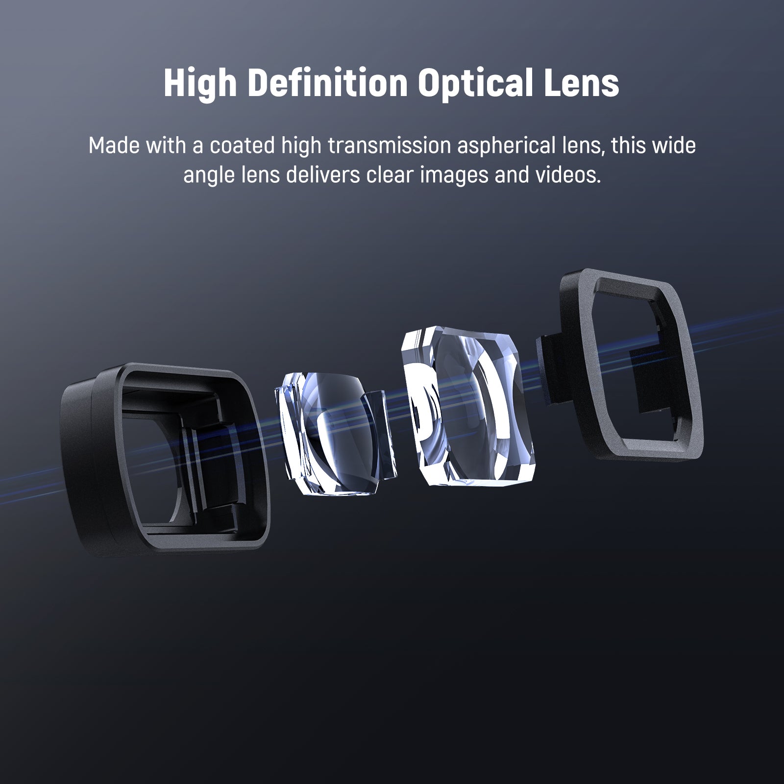 NEEWER FL-B08 ND Filter Set with 0.75x Wide Angle Lens for Pocket 3 / Pocket 4 & Xtra Muse