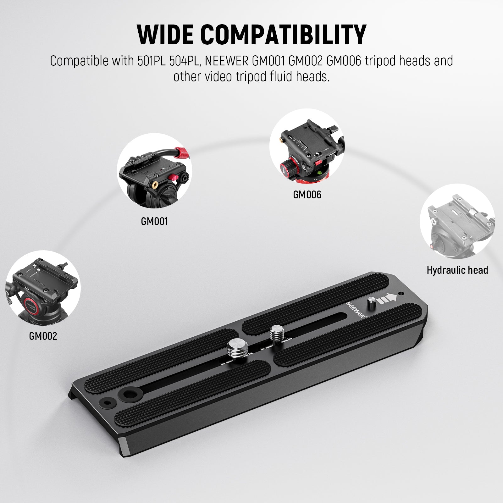 NEEWER QR6 Quick Release Plate For 501PL 504PL