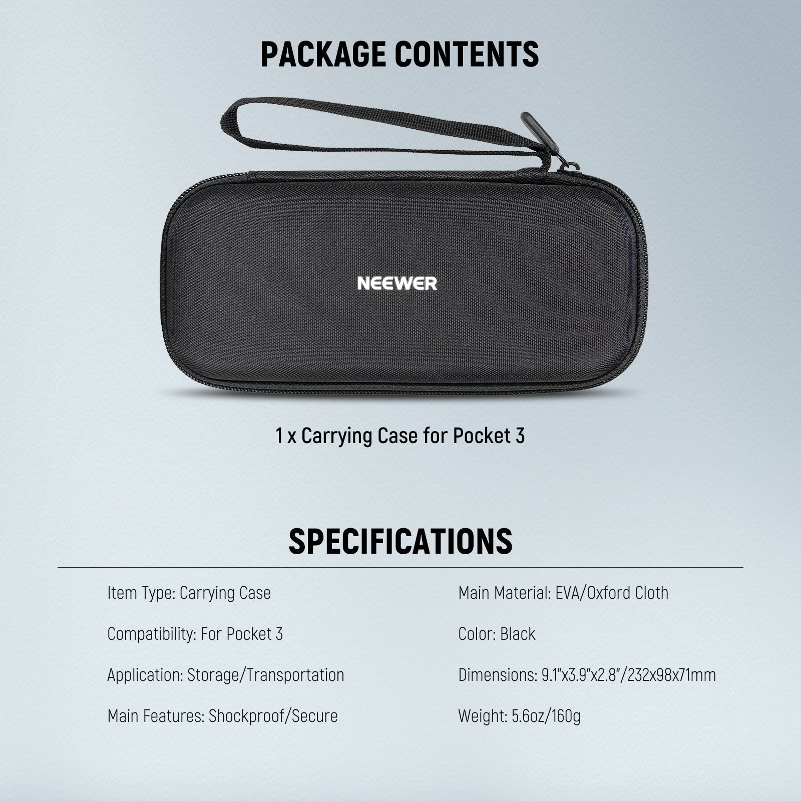 NEEWER AC025 Carrying Case for DJI Osmo Pocket 3