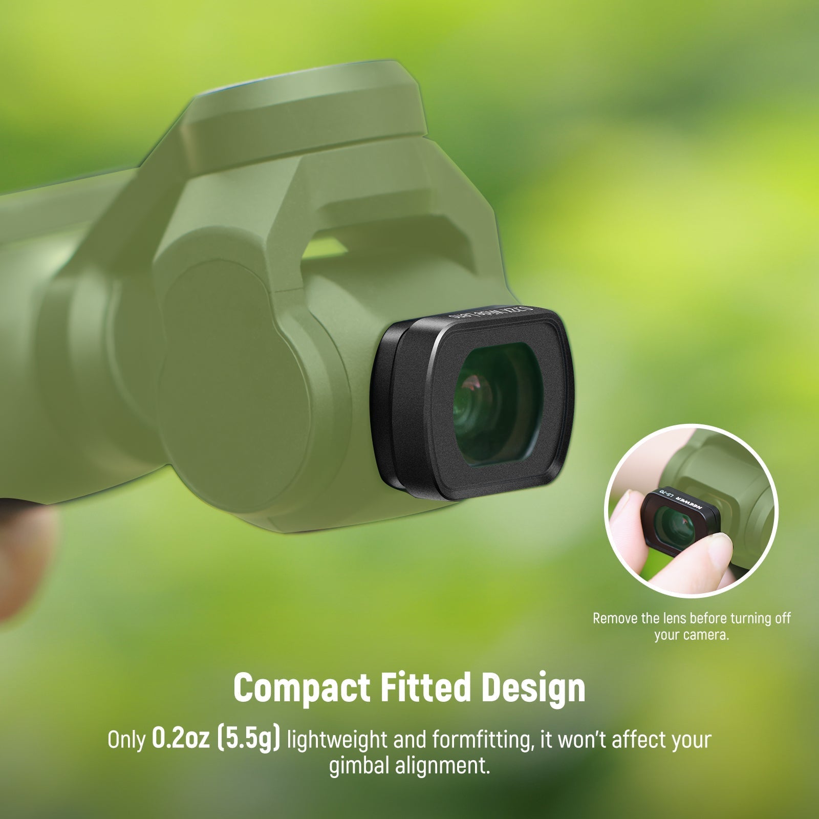 NEEWER LS-70 112° FOV Lens for DJI Osmo Pocket 3 / Pocket 4 & Xtra Muse