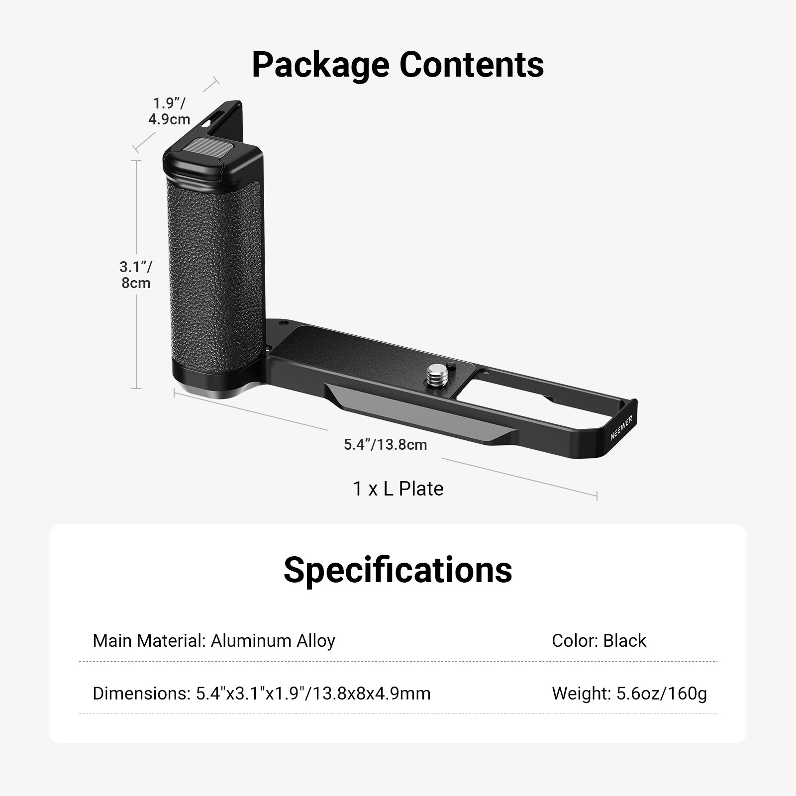 NEEWER CA170 L Shape Grip Compatible with Sigma BF