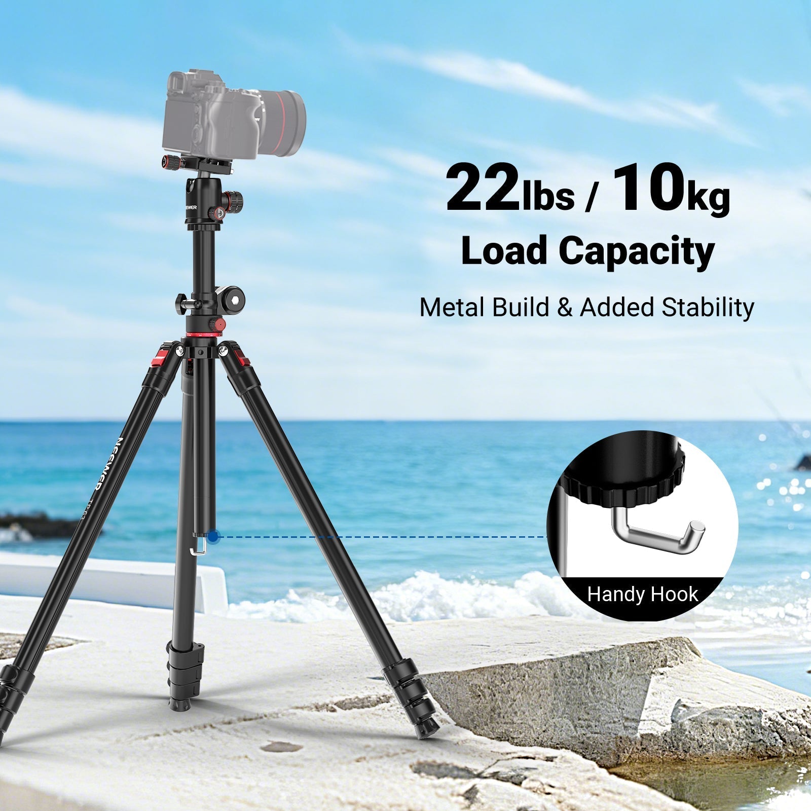 NEEWER TP63/TP64 Overhead Horizontal Camera Tripod Monopod