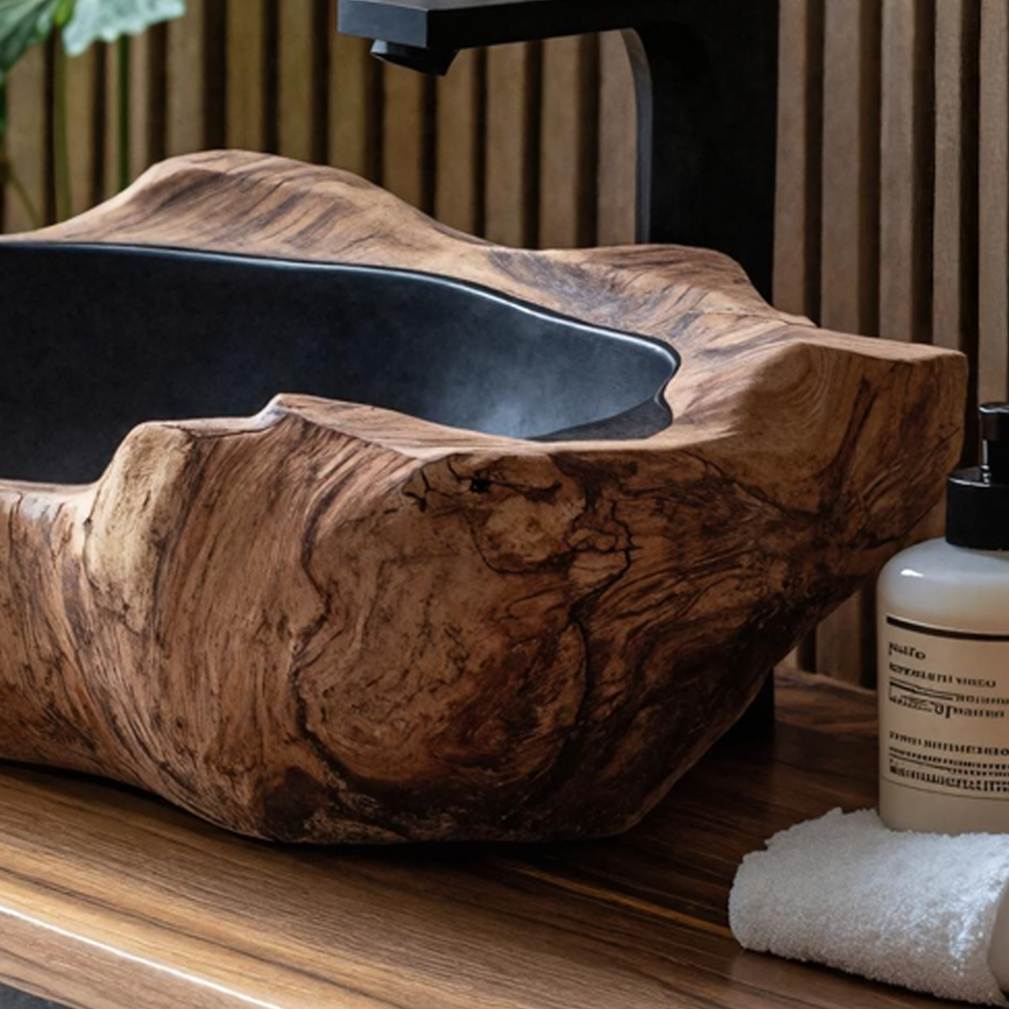 Farmhouse Wooden Vessel Sink For Cozy Bathroom Decor