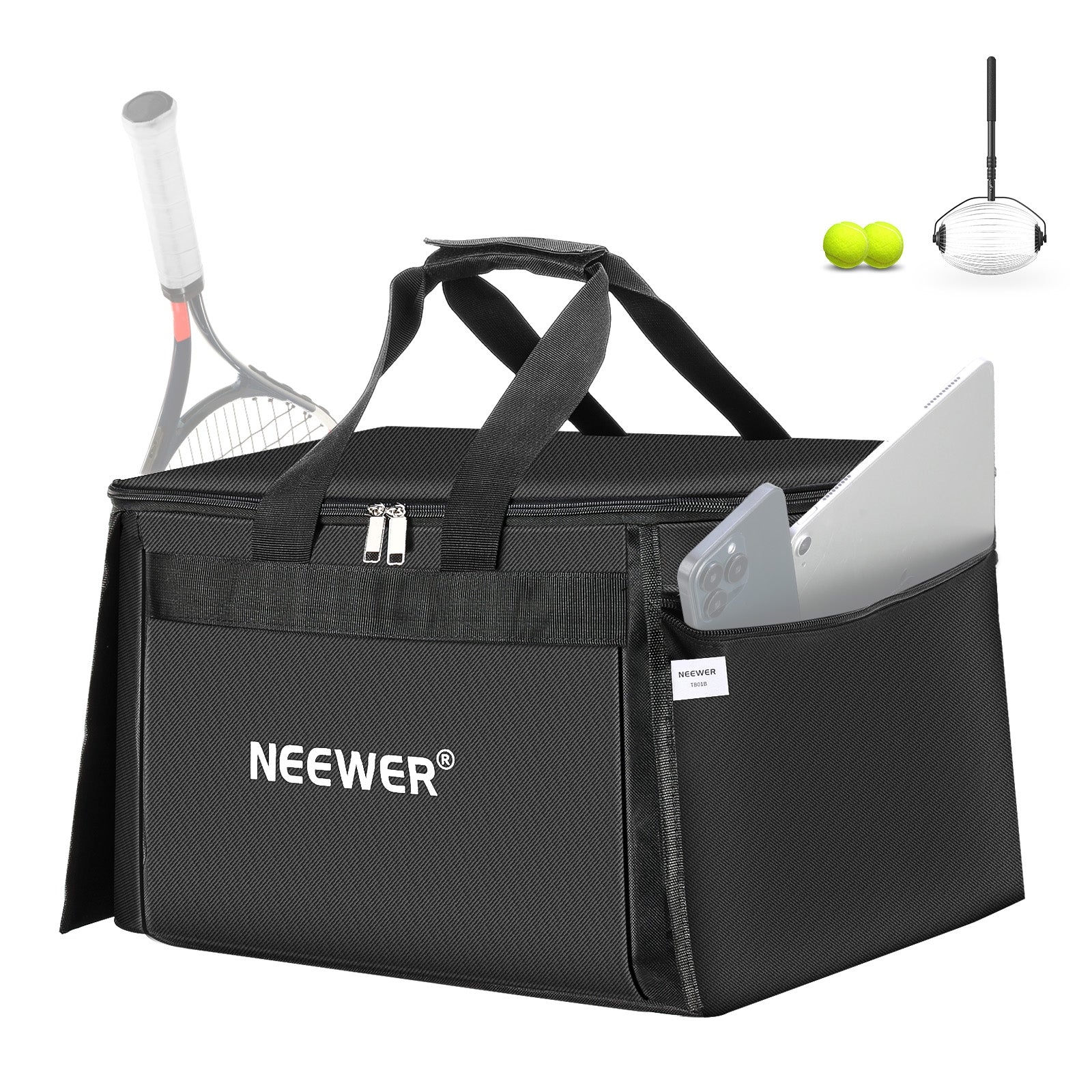 NEEWER TB01B Tennis Ball & Pickleball Hopper Bag