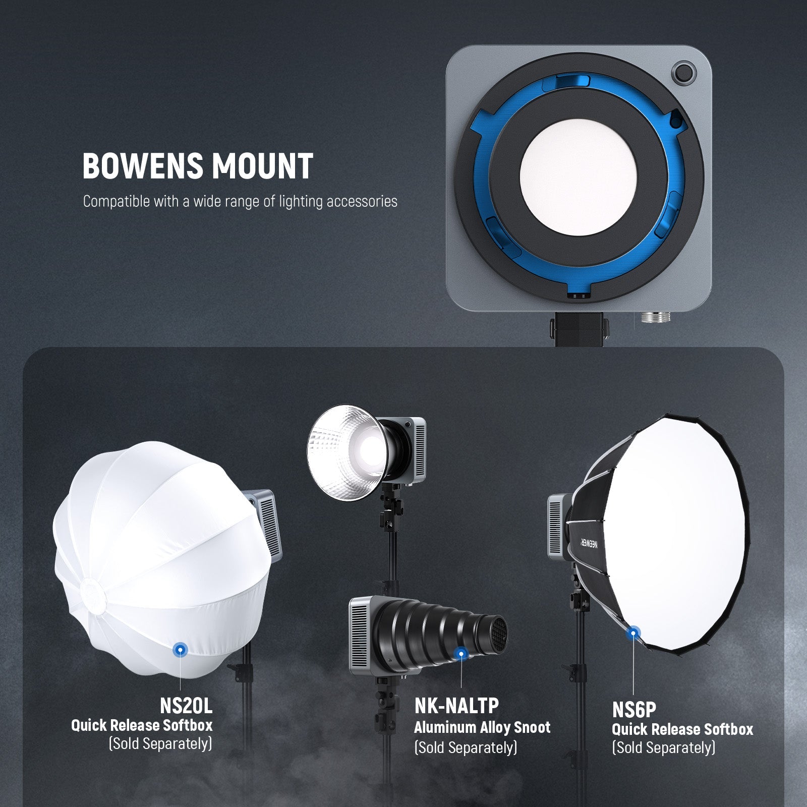 NEEWER HS200C 280W Portable RGB LED Video Light