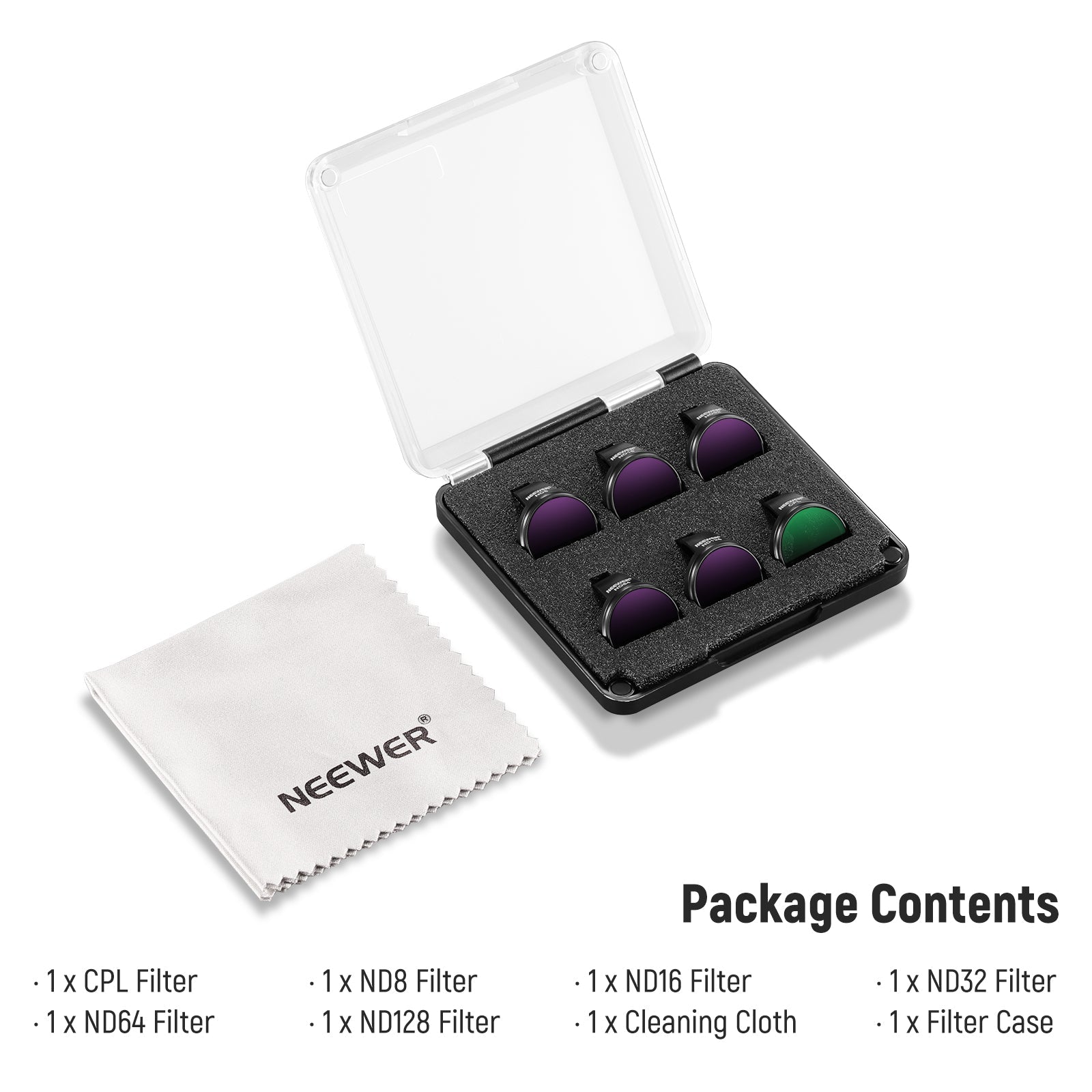 NEEWER FL-N24 6-Pack ND Filter Set for DJI NEO
