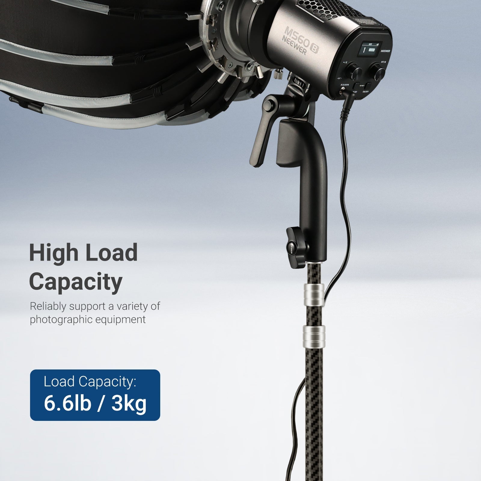 NEEWER ST260C 260cm Carbon Fiber Light Stand