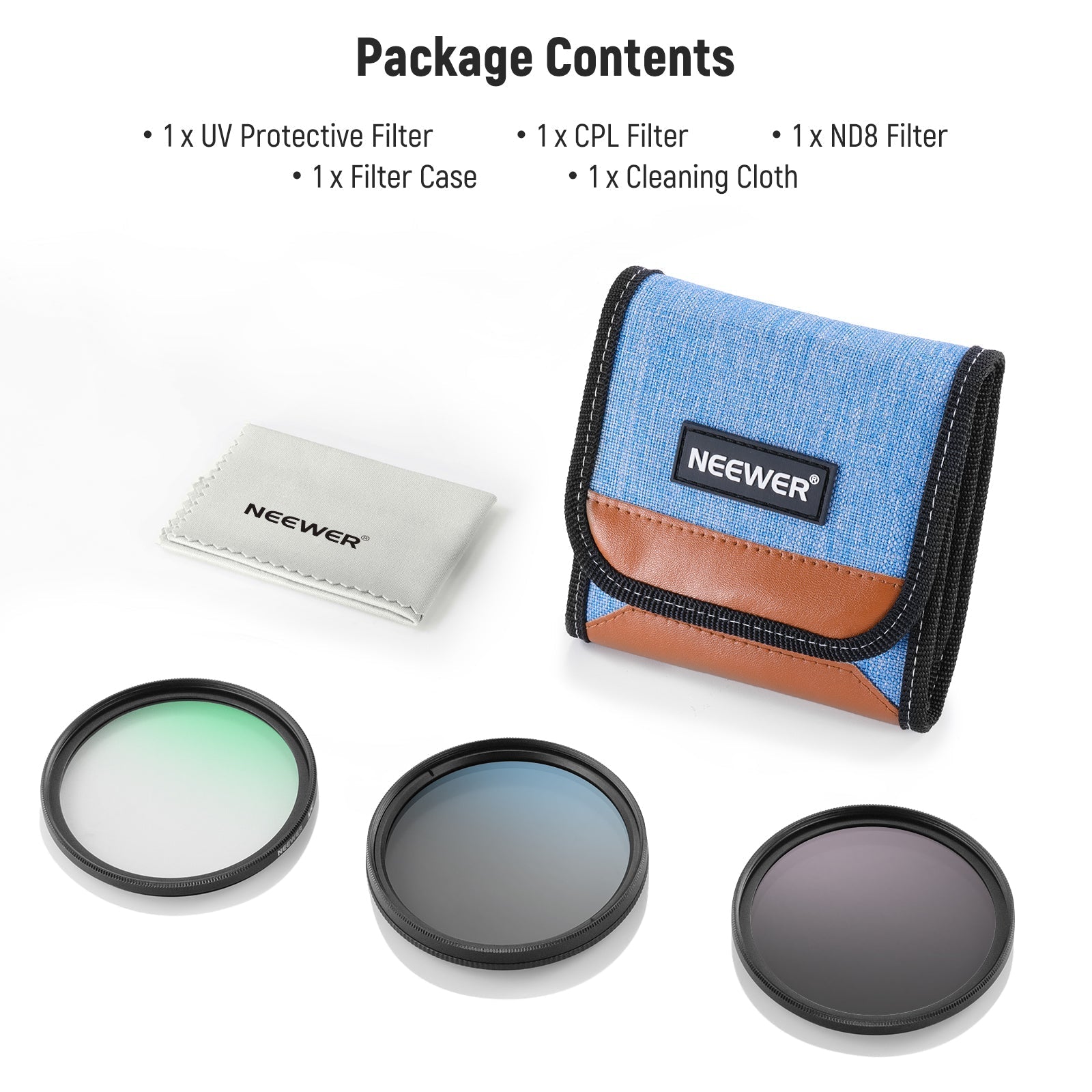 NEEWER UV/CPL/ND Lens Filter Kit