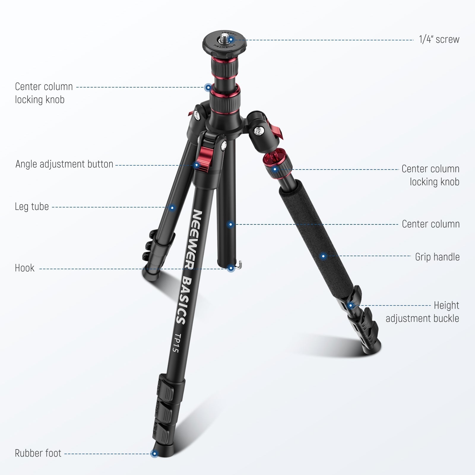 NEEWER BASICS TP15 71" Camera Tripod Monopod