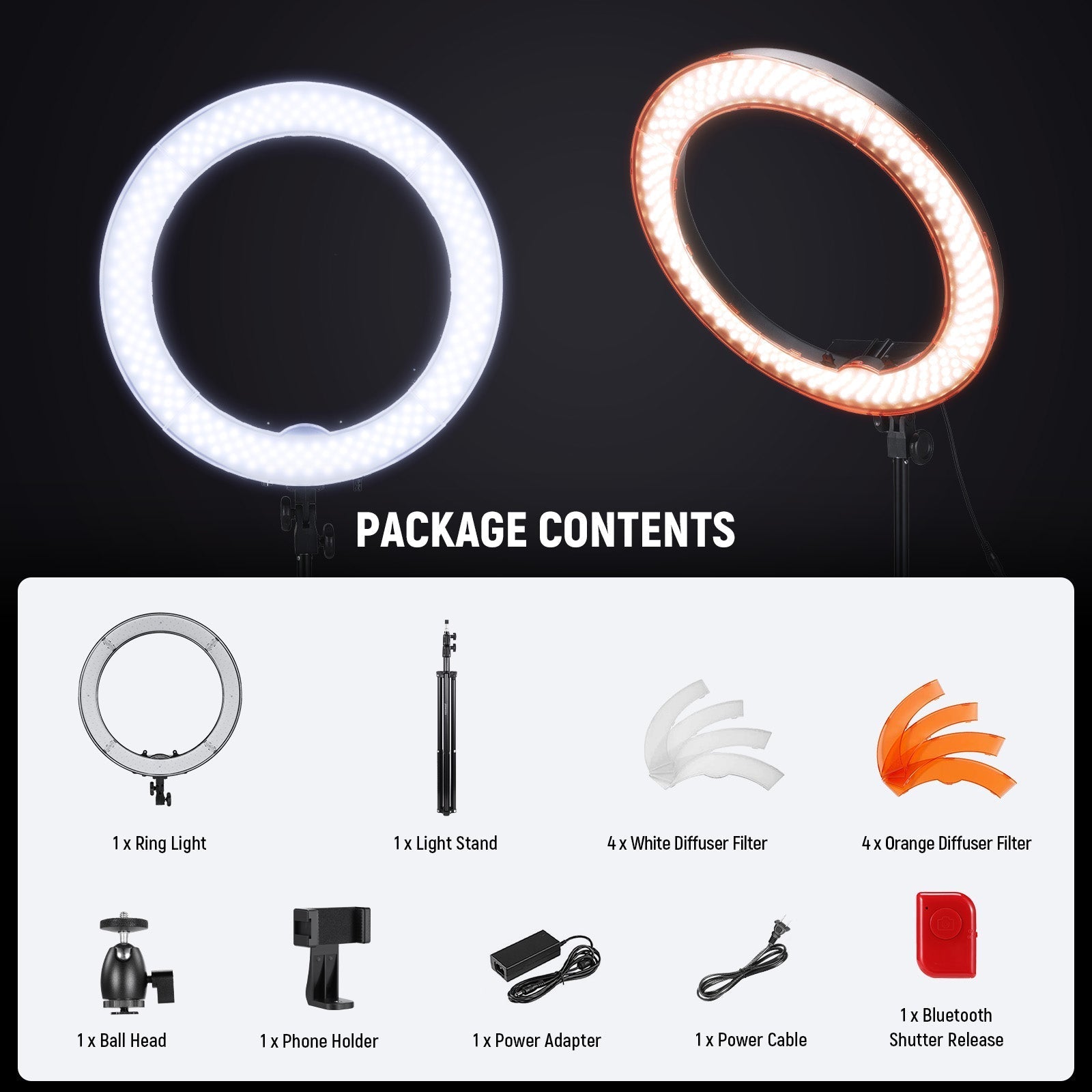 NEEWER RL-18 18 Inch 58W LED Ring Light