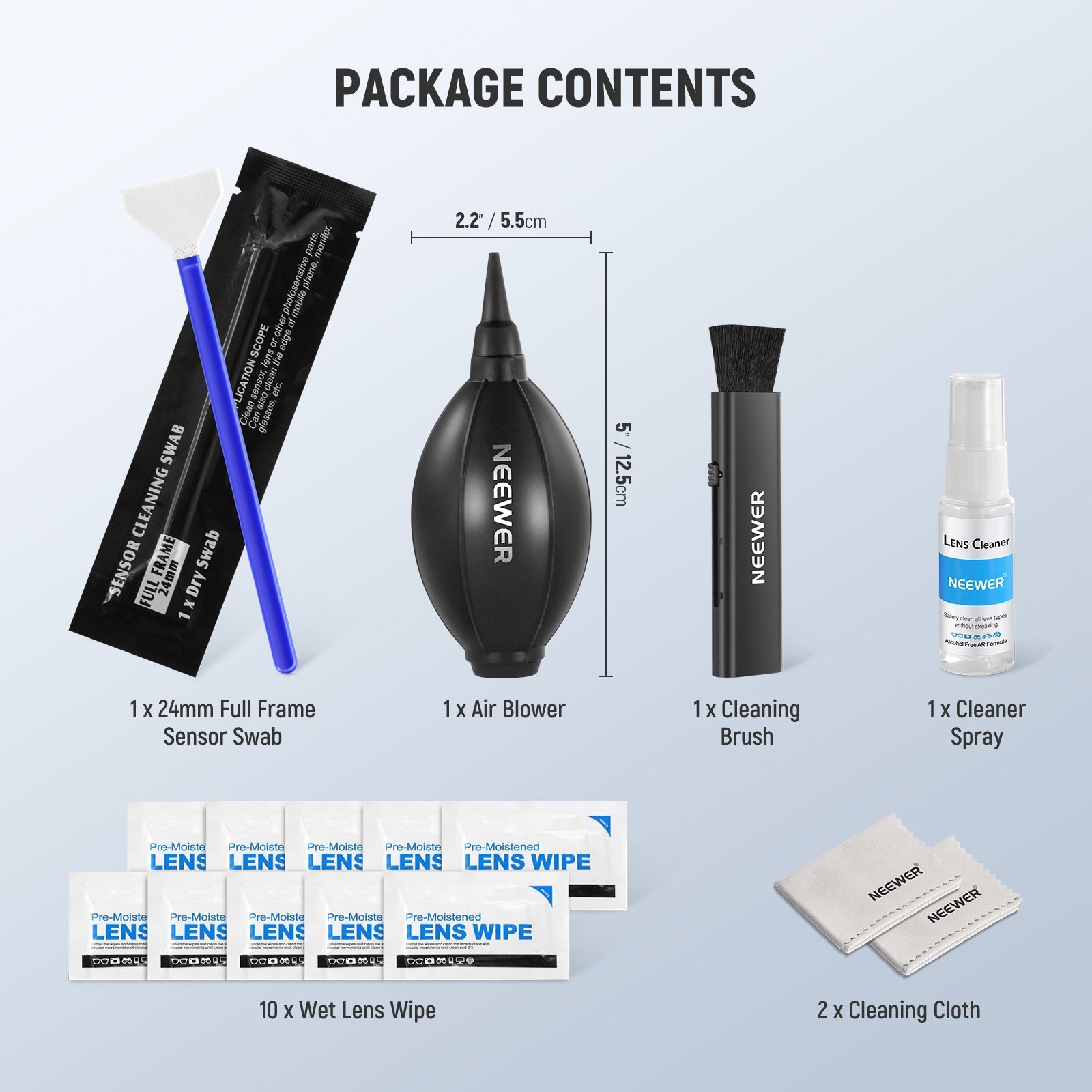 NEEWER HM-44 16 in 1 Camera Lens Cleaning Kit