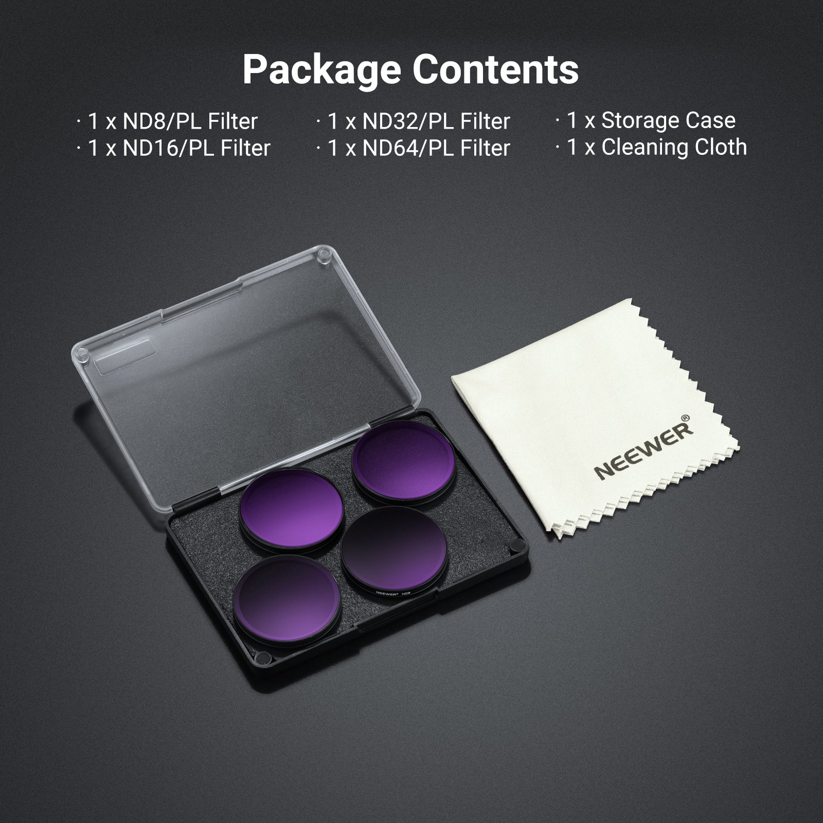 NEEWER Filter Set Compatible with DJI Osmo Action 6