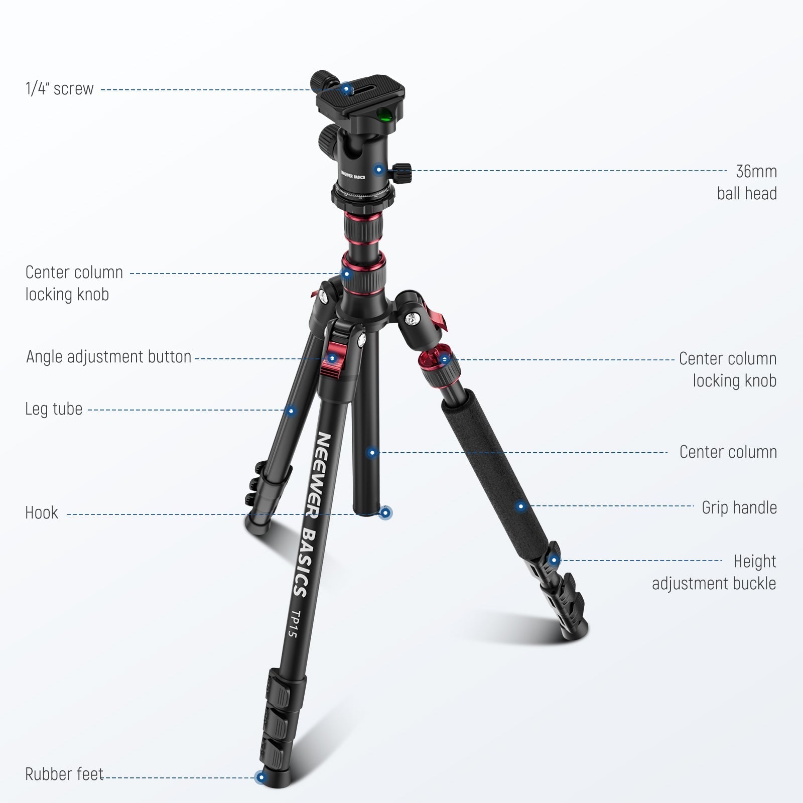 NEEWER BASICS TP15 71" Camera Tripod Monopod
