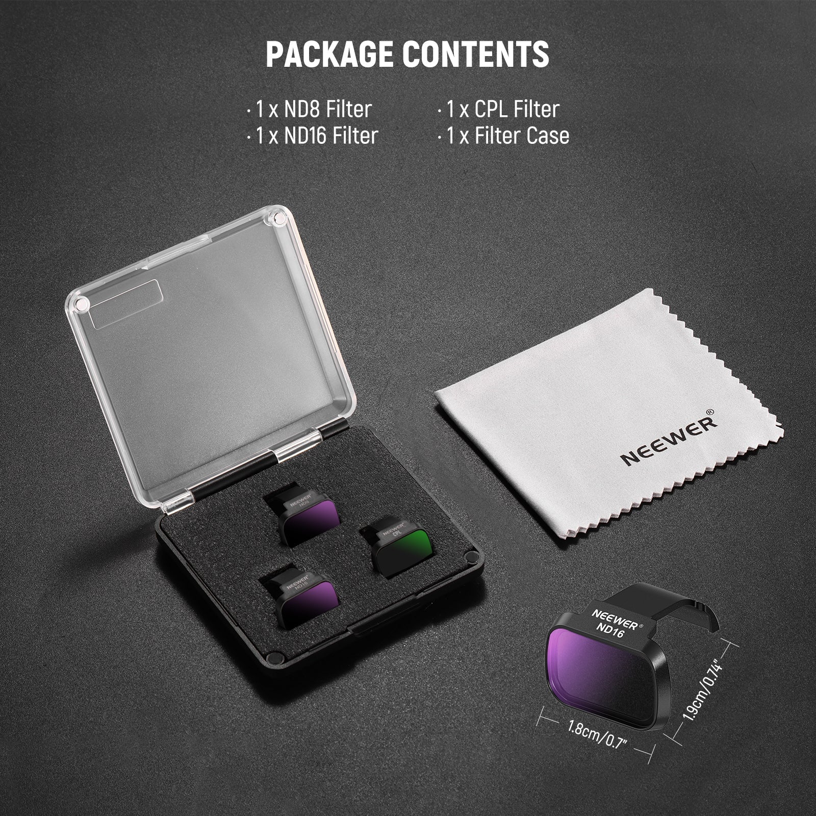 NEEWER Filters Set For DJI Mini 4K/2/Mavic/SE/2 SE