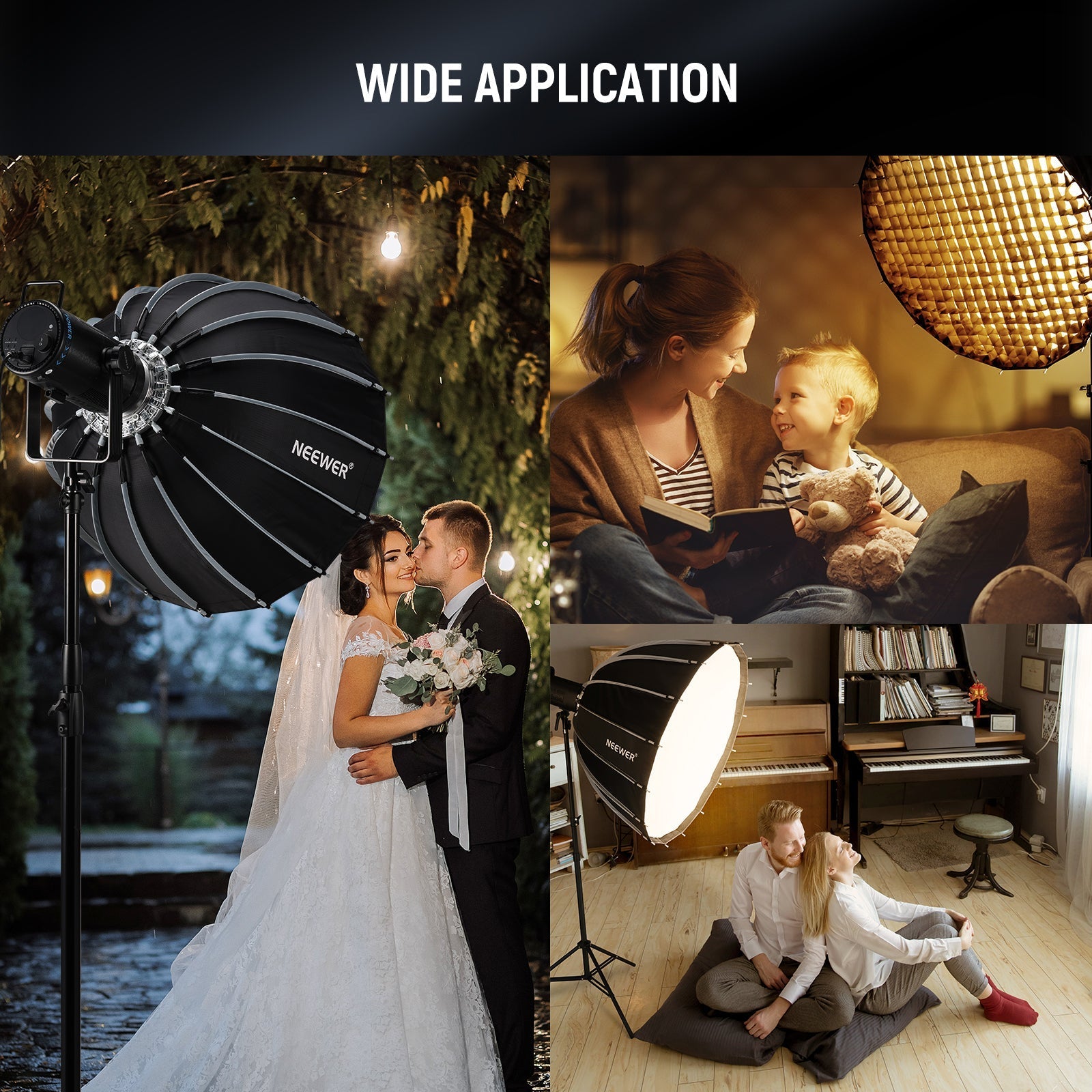 NEEWER NS55P/NS70P/NS90P/NS120P Parabolic Softbox