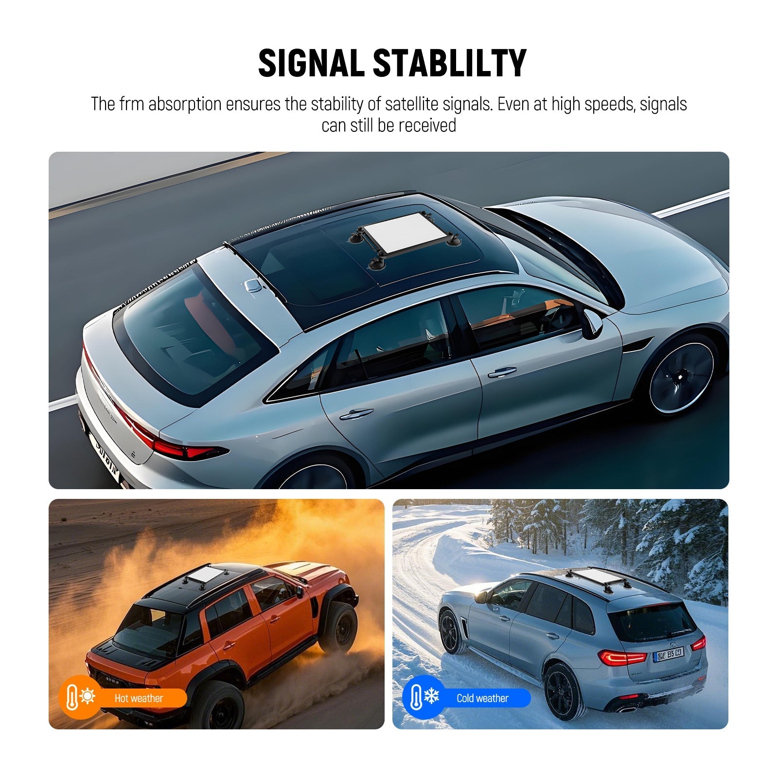 NEEWER ST91 Suction Cup Mount for Car Compatible with Starlink Mini