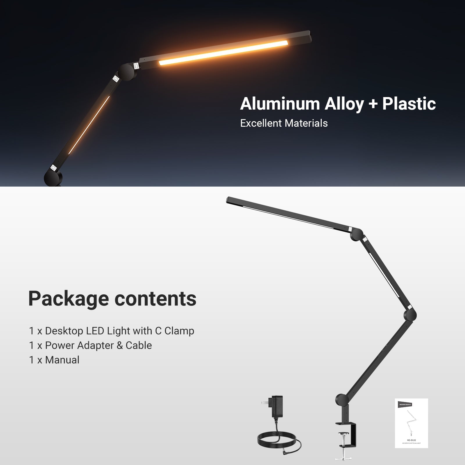 NEEWER BASICS ME-DL02 12W Clip On LED Lamp
