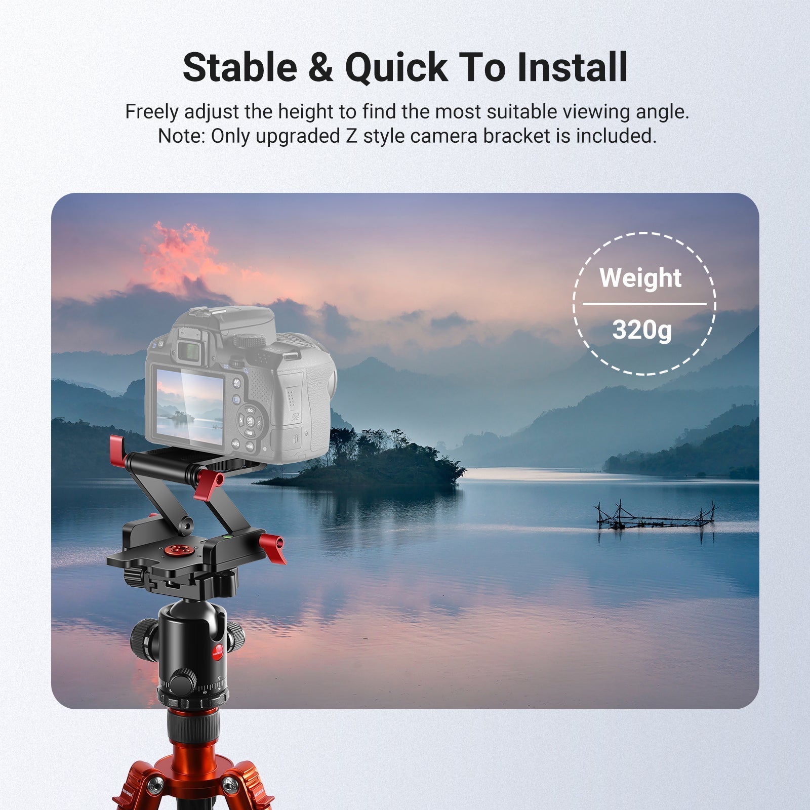 NEEWER Upgraded Z-Flex Tilt Tripod Head