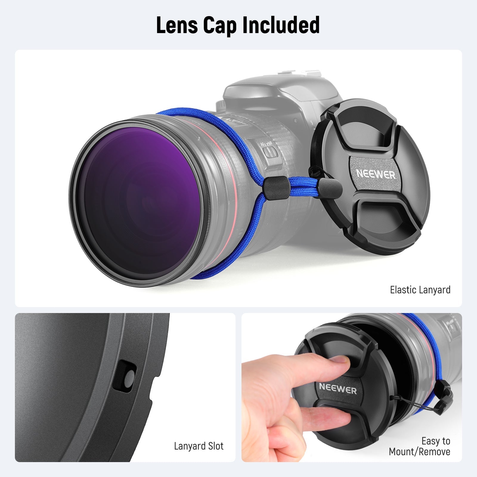 NEEWER ND2-32 (1-5 Stops) Variable ND Filter with Lens Cap