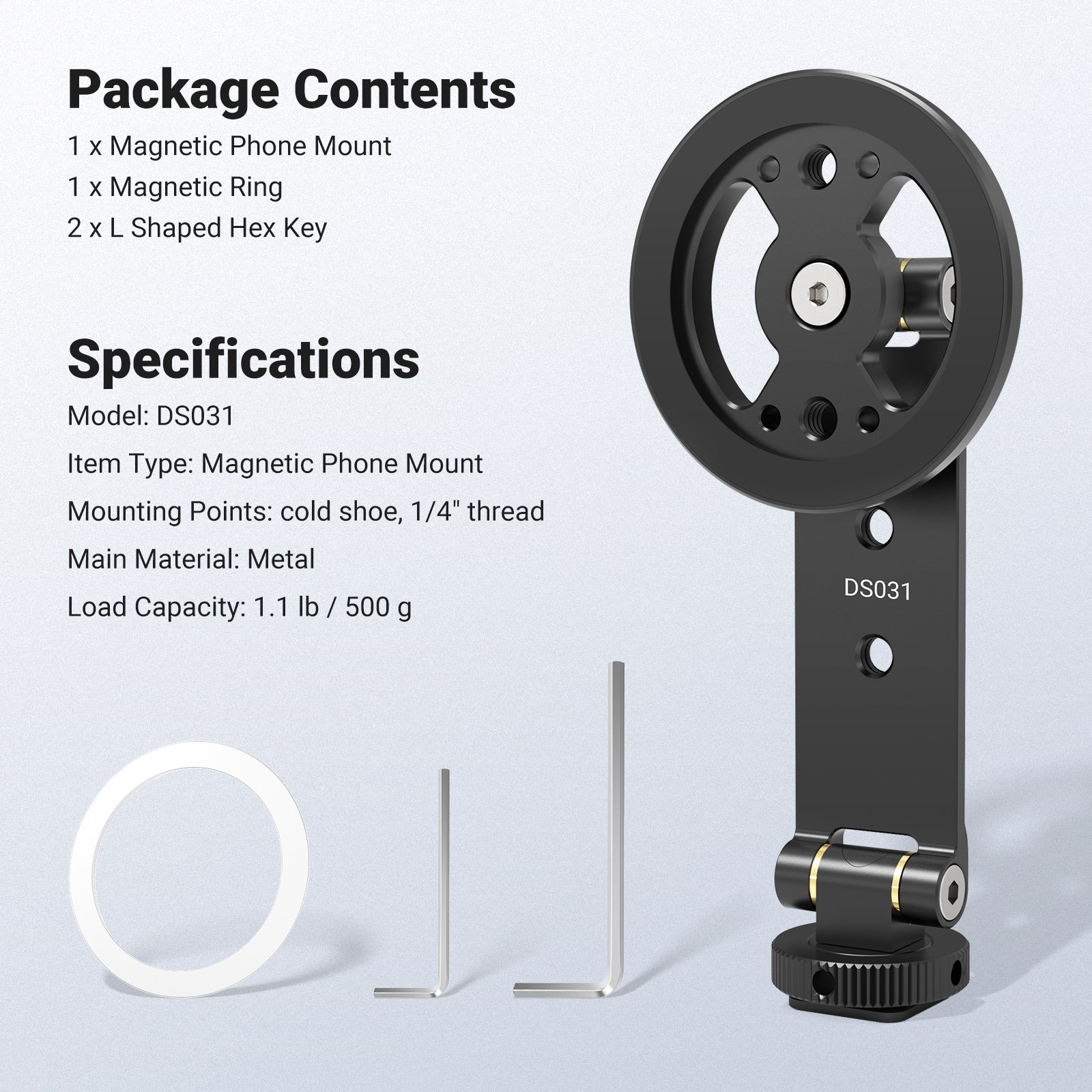 NEEWER DS031 Magnetic Phone Tripod Mount