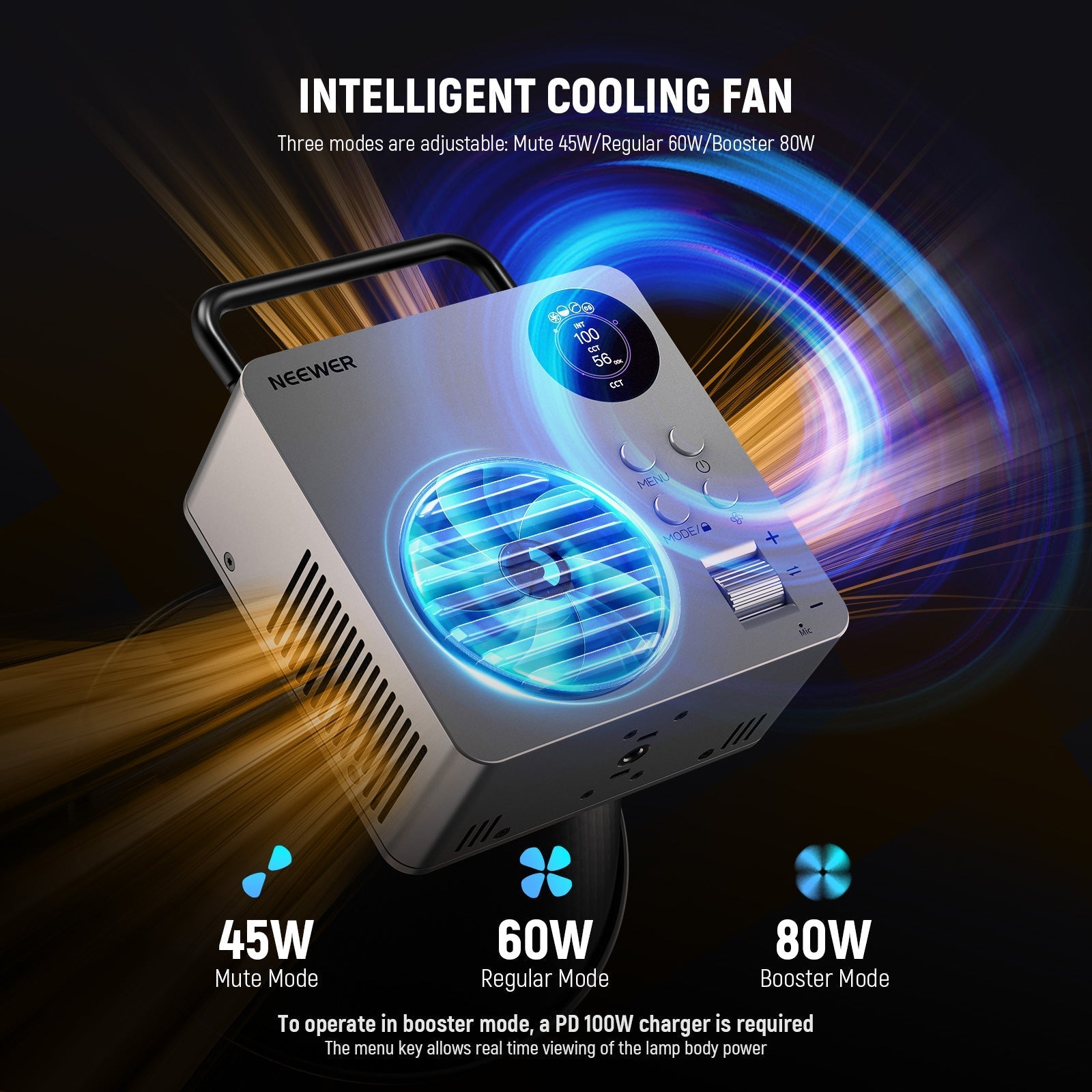 NEEWER HB80B 80W Bi-Color Mini COB LED Video Light