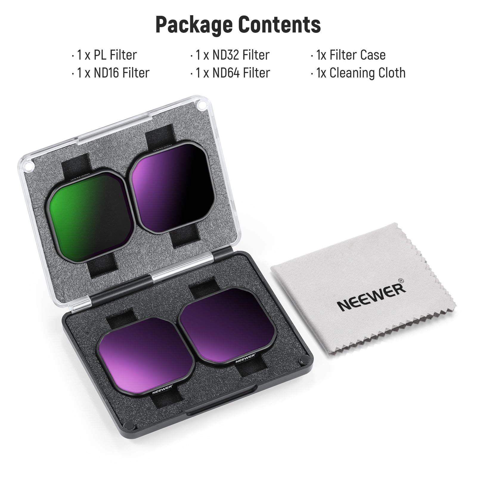 NEEWER PL/ND Filter Set Compatible with Insta360 Ace Pro 2