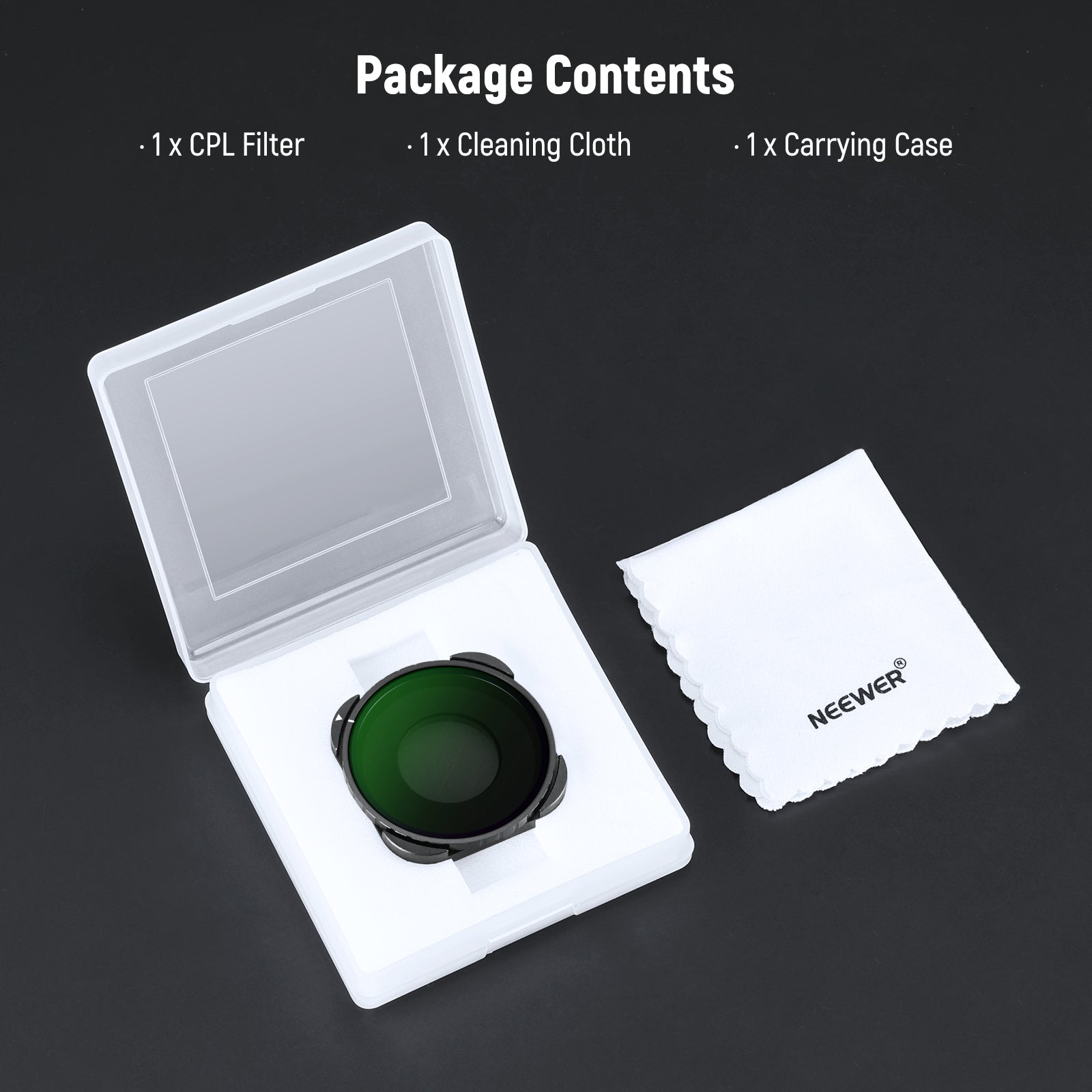 NEEWER FL-GP23 Rotating CPL Filter For GoPro Hero 13 12 11 10 9