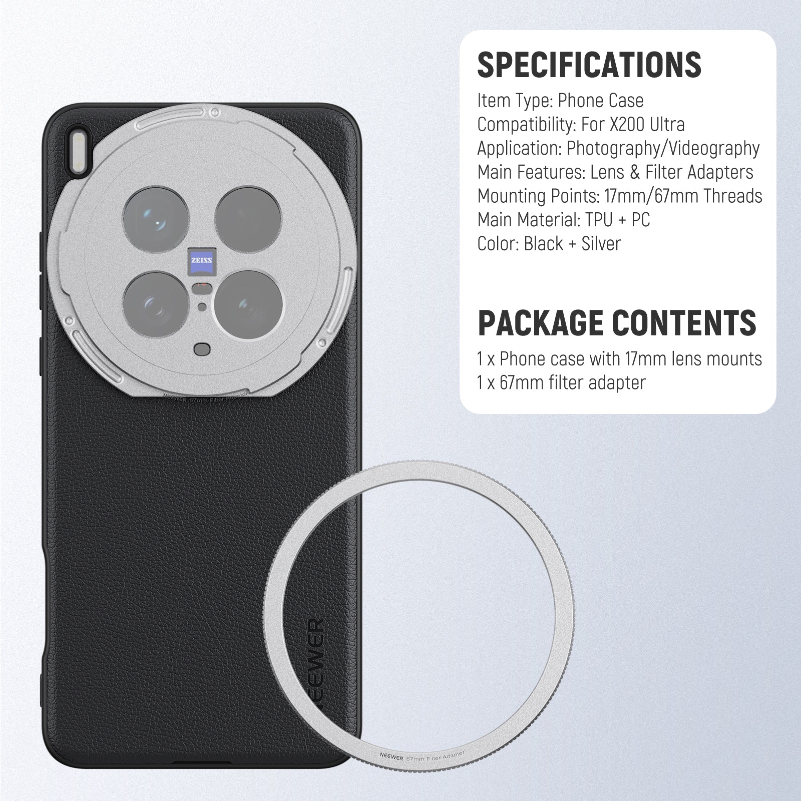 NEEWER PA114/PA115 Phone Case For VIVO X200 Ultra/Pro