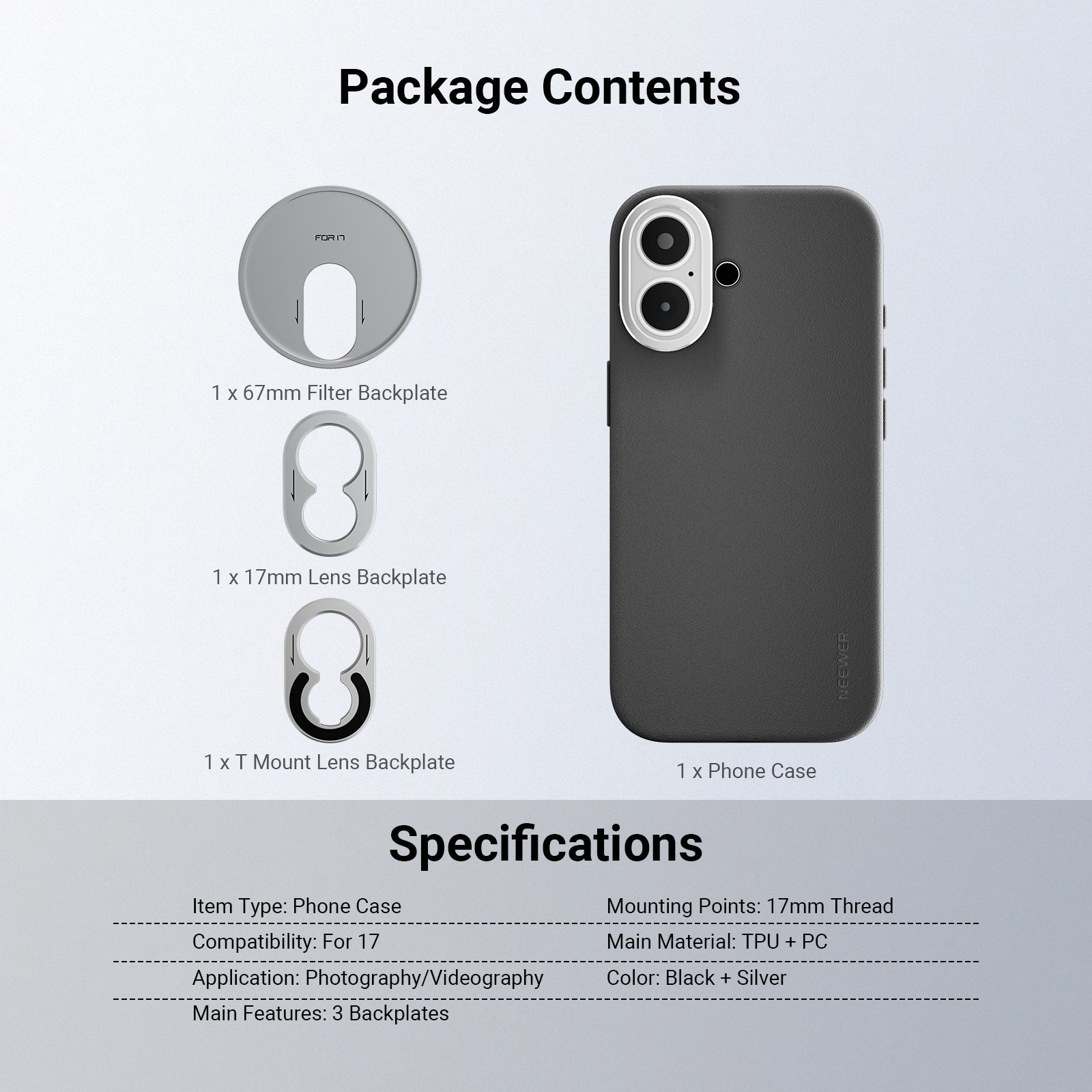 NEEWER PA159 Phone Case for iPhone 17