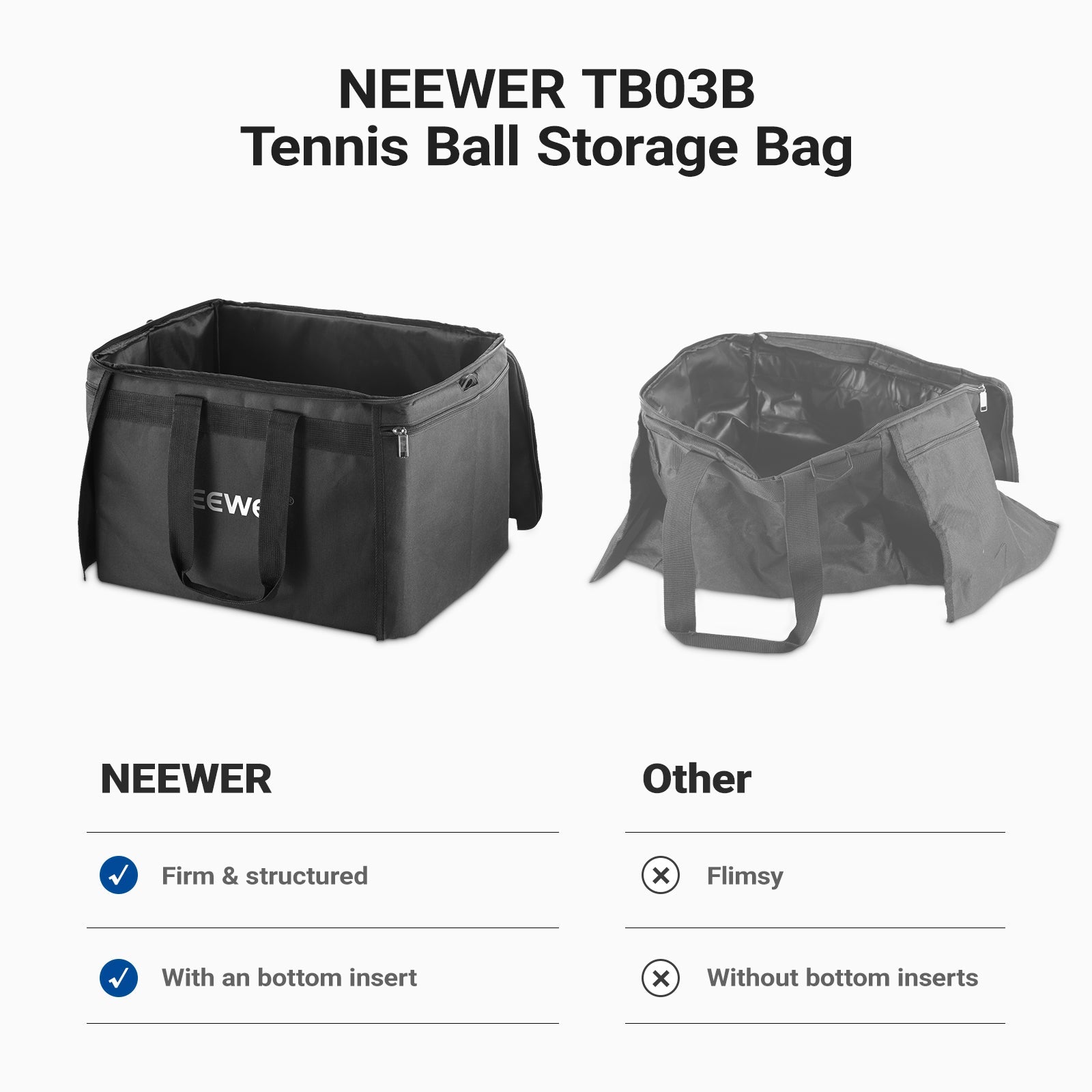 NEEWER TB03B Tennis Ball Collector Carry Bag