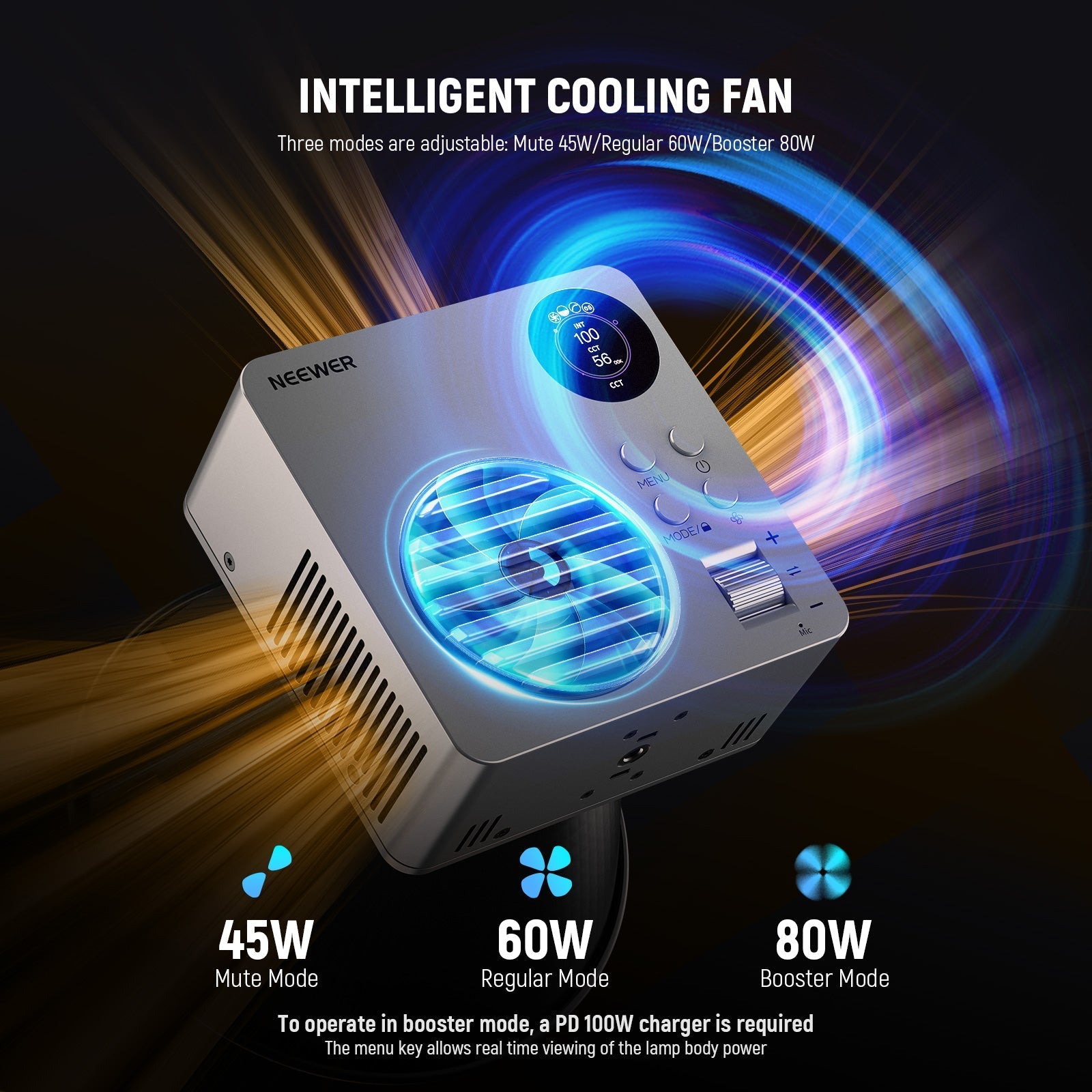 NEEWER HB80B 80W Bi-Color Mini COB LED Video Light