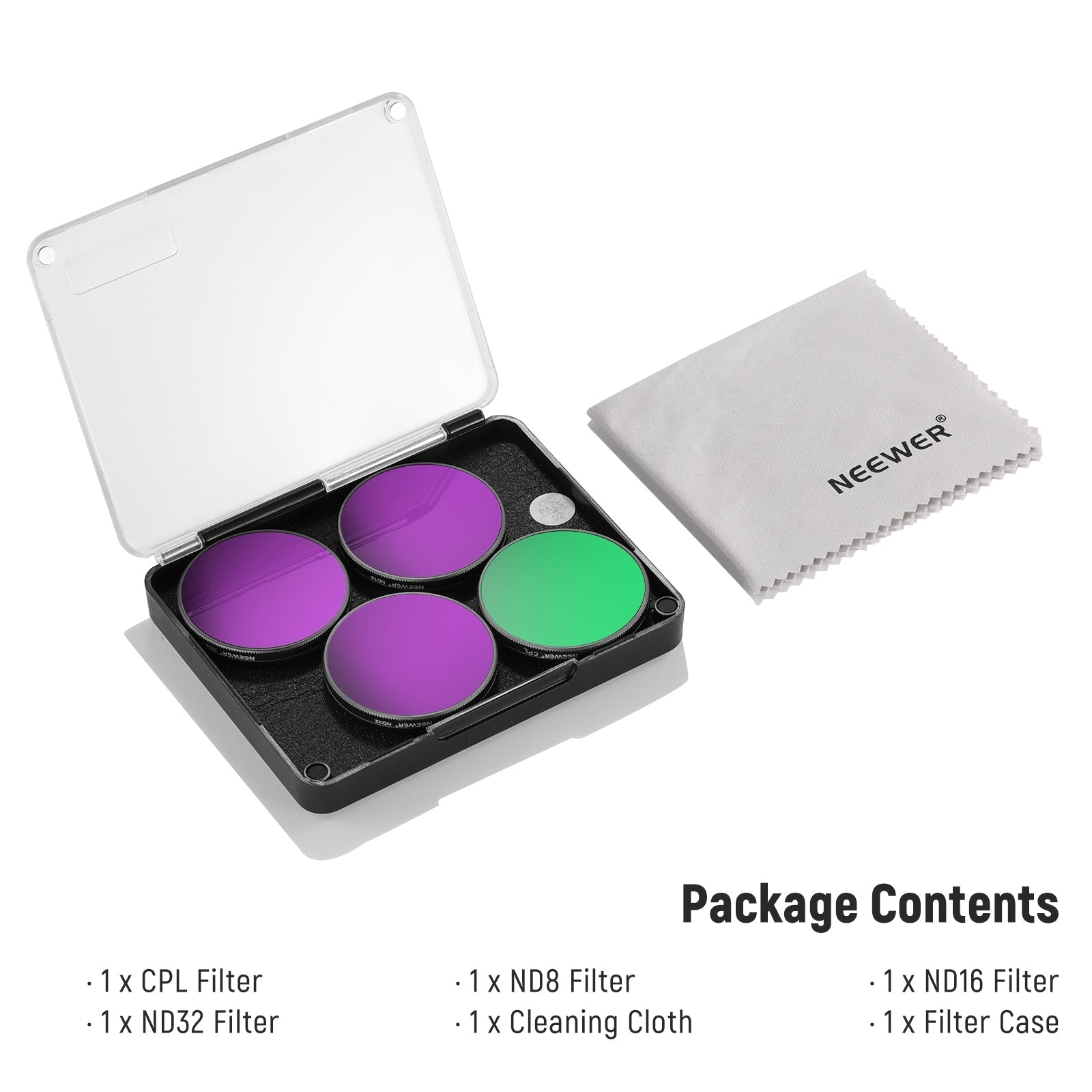 NEEWER Filter Set for DJI Osmo Action 3/4/5 Pro