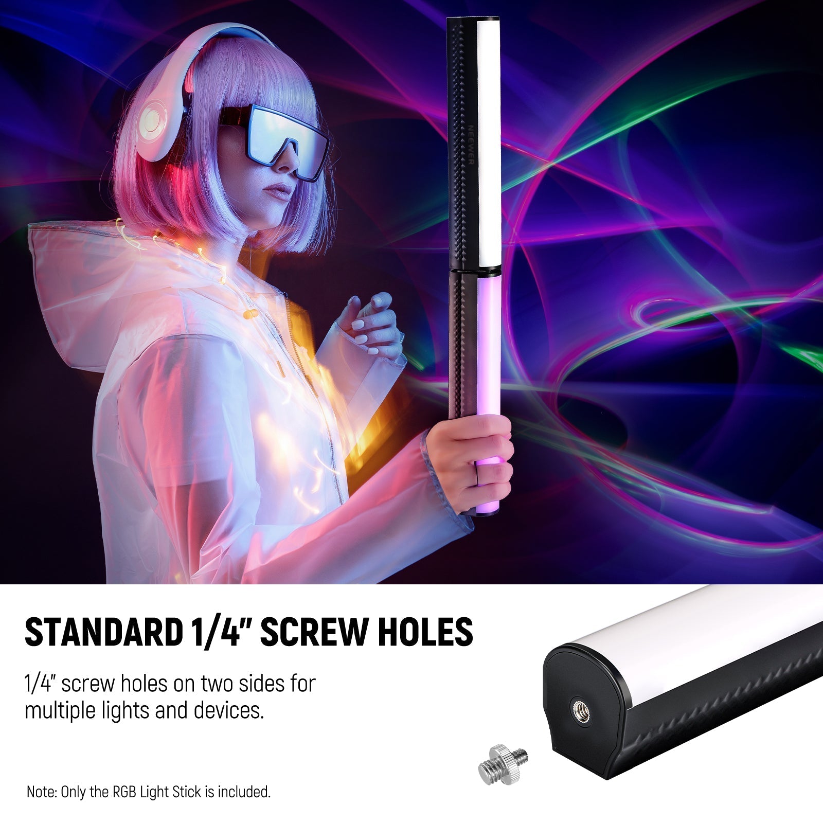 NEEWER TL20C RGB Magnetic Handheld Light Wand