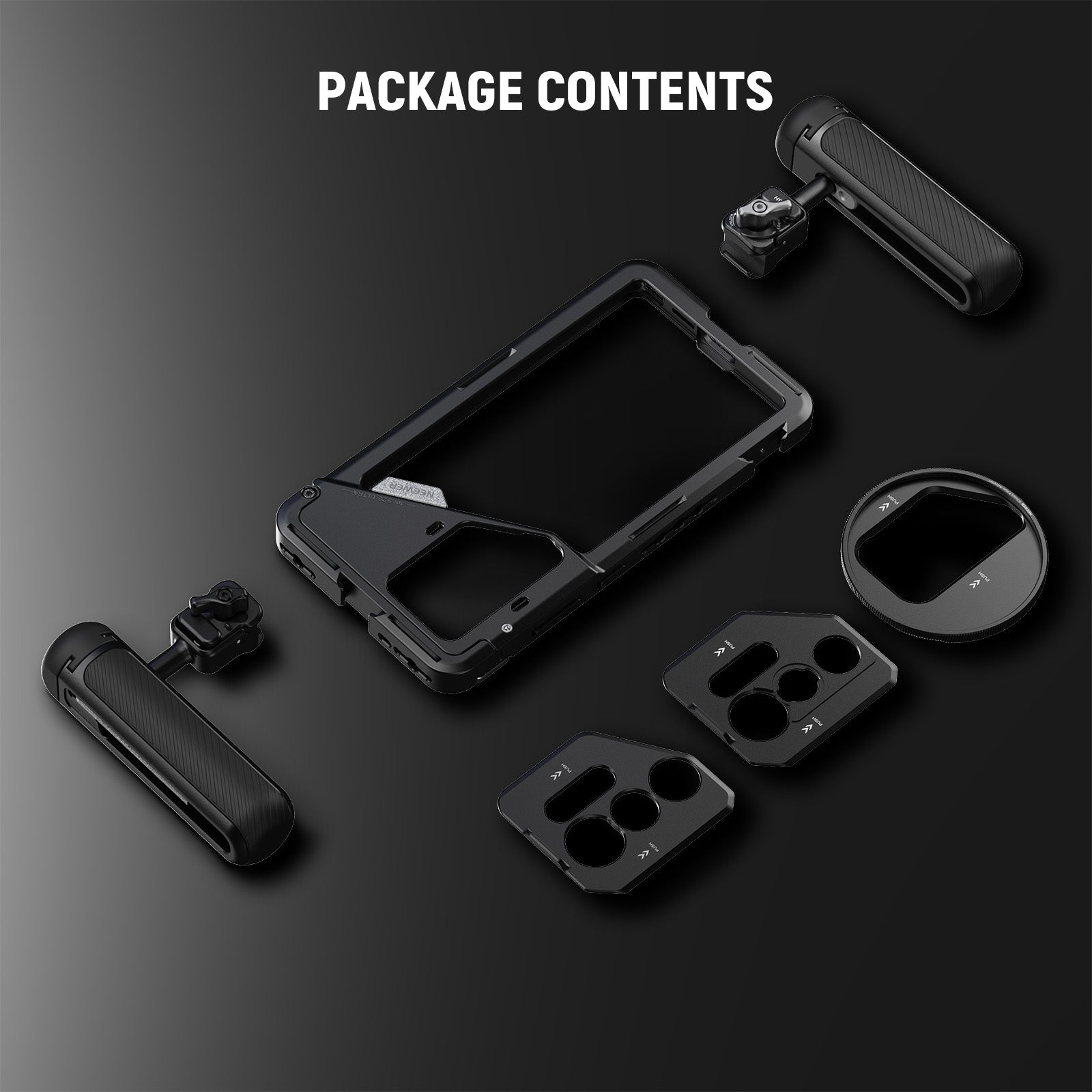 NEEWER PA082 Phone Cage For SAMSUNG S25 Ultra with 67mm Filter/17mm/T Mount Adapters