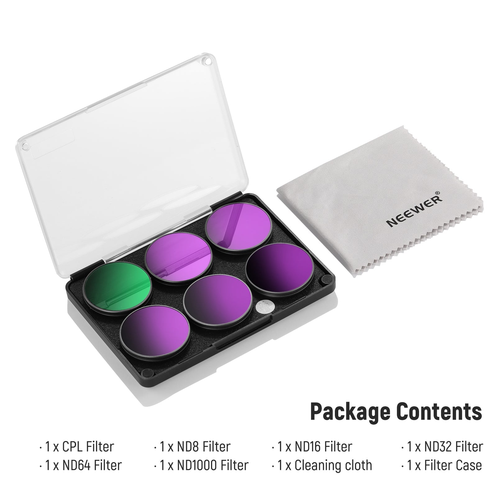 NEEWER Filter Set for DJI Osmo Action 3/4/5 Pro