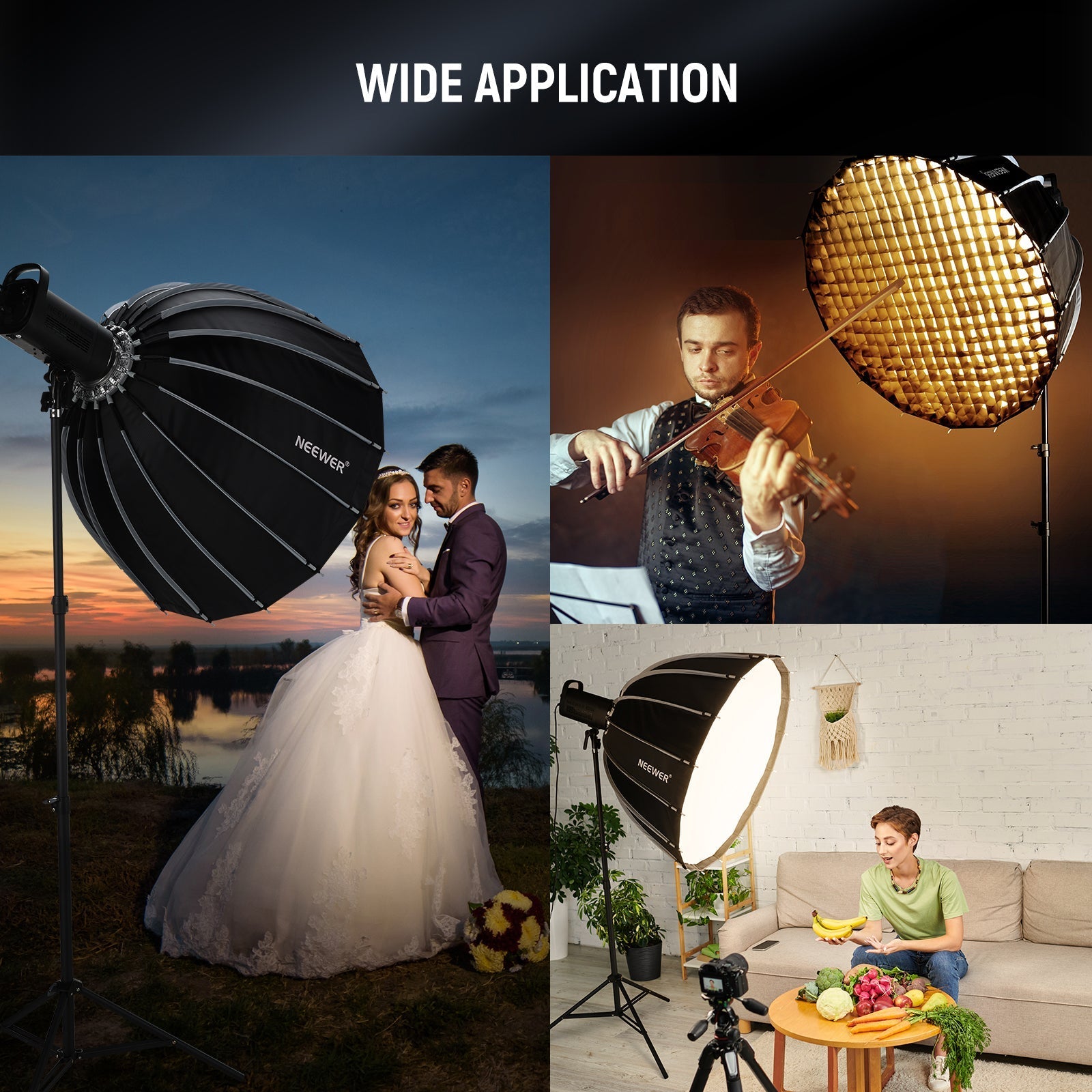 NEEWER BASICS NS36P/NS37P/NS38P/NS39P Parabolic Softbox